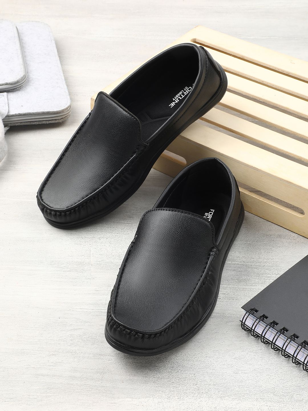 liberty Fortune CLASSIK-1E Formal Slip-on Shoes With EVA Sole | Comfortable Office Wear Loafers For Men-picture-26