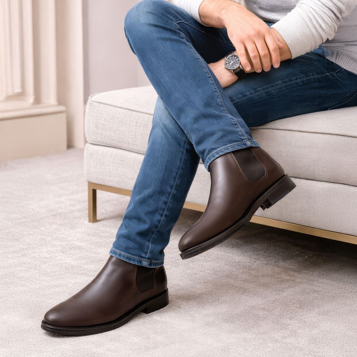 ascaro royal Brown Casual Boots For Men Boots For Men-picture-48