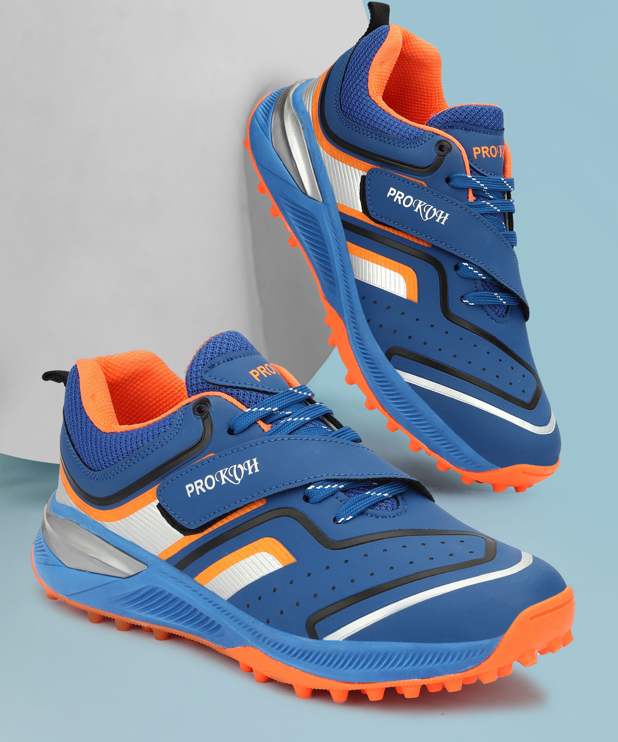 Plus 2.0 Fast Strap Rubber Spikes Durability Shoe for All-Round Performance Cricket Shoes For Men