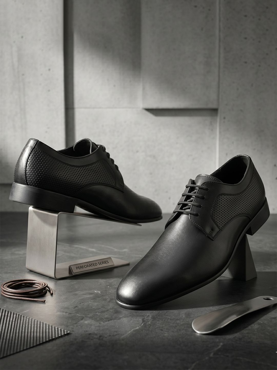 Cantabil Solid Formal Shoes for Men l Lightweight with Cushioned Insole Lace Up For Men-image-10