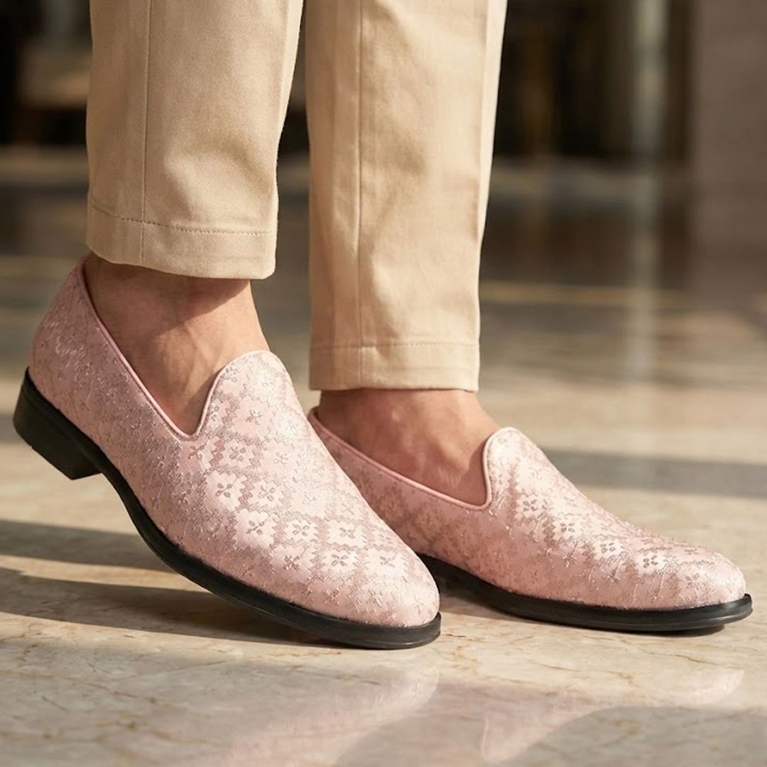 Embroidered Sequin Ethnic Slip-On Juttis with Cushioned Insole|Traditional Party Mojaris For Men-image-14