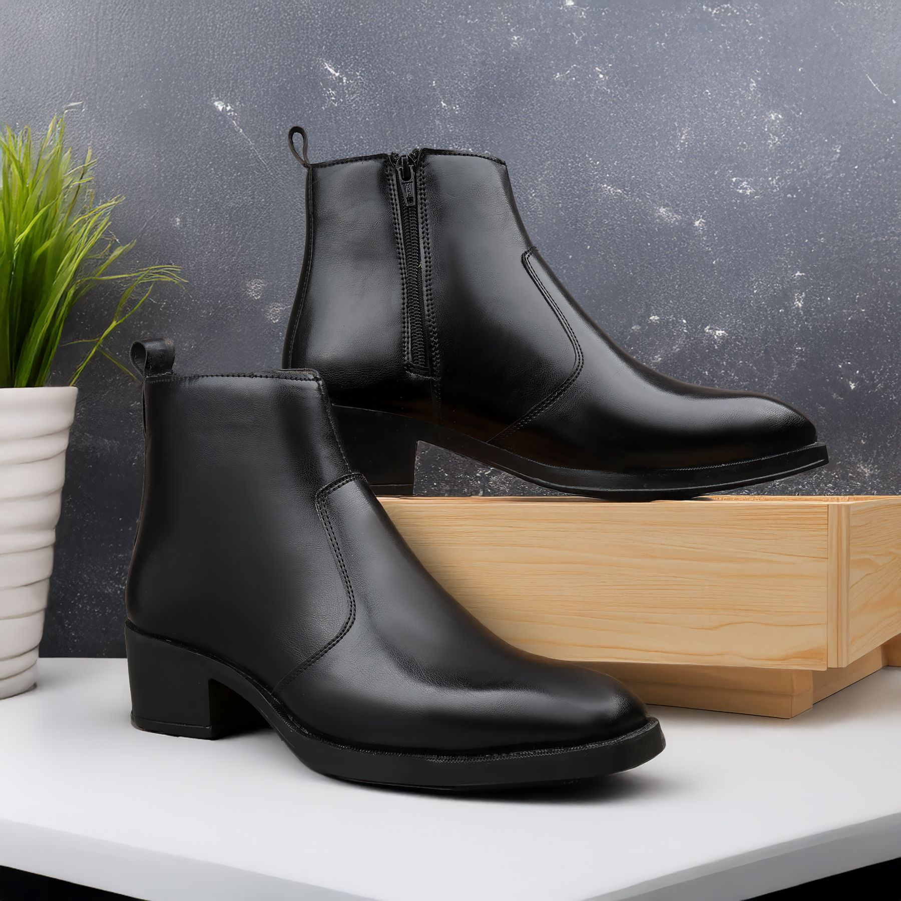 Black Casual Boots For Men Boots For Men-image-26