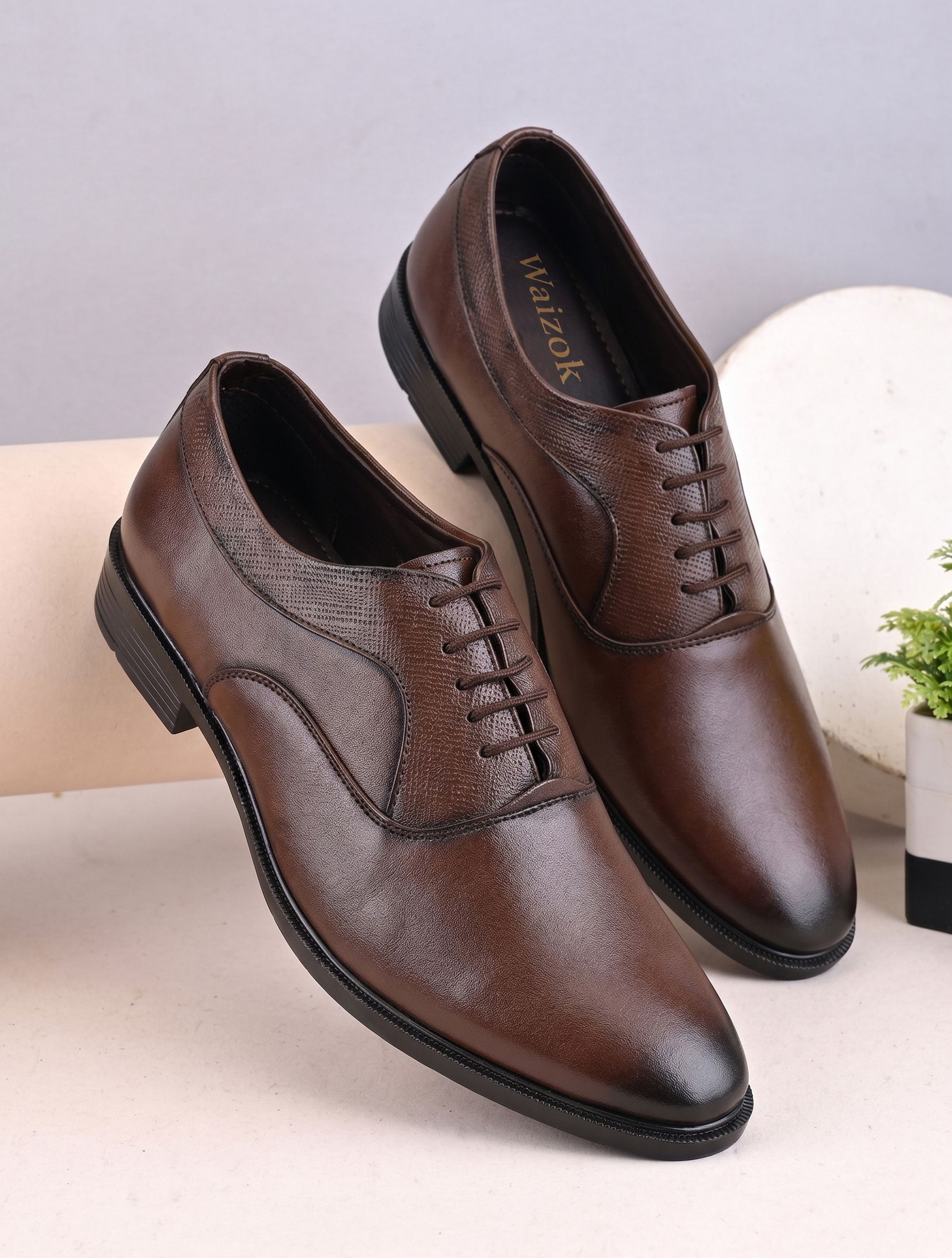 waizok Formal Shoes For Men | Premium Office Wear Lace-Up Shoes Oxford For Men-picture-22