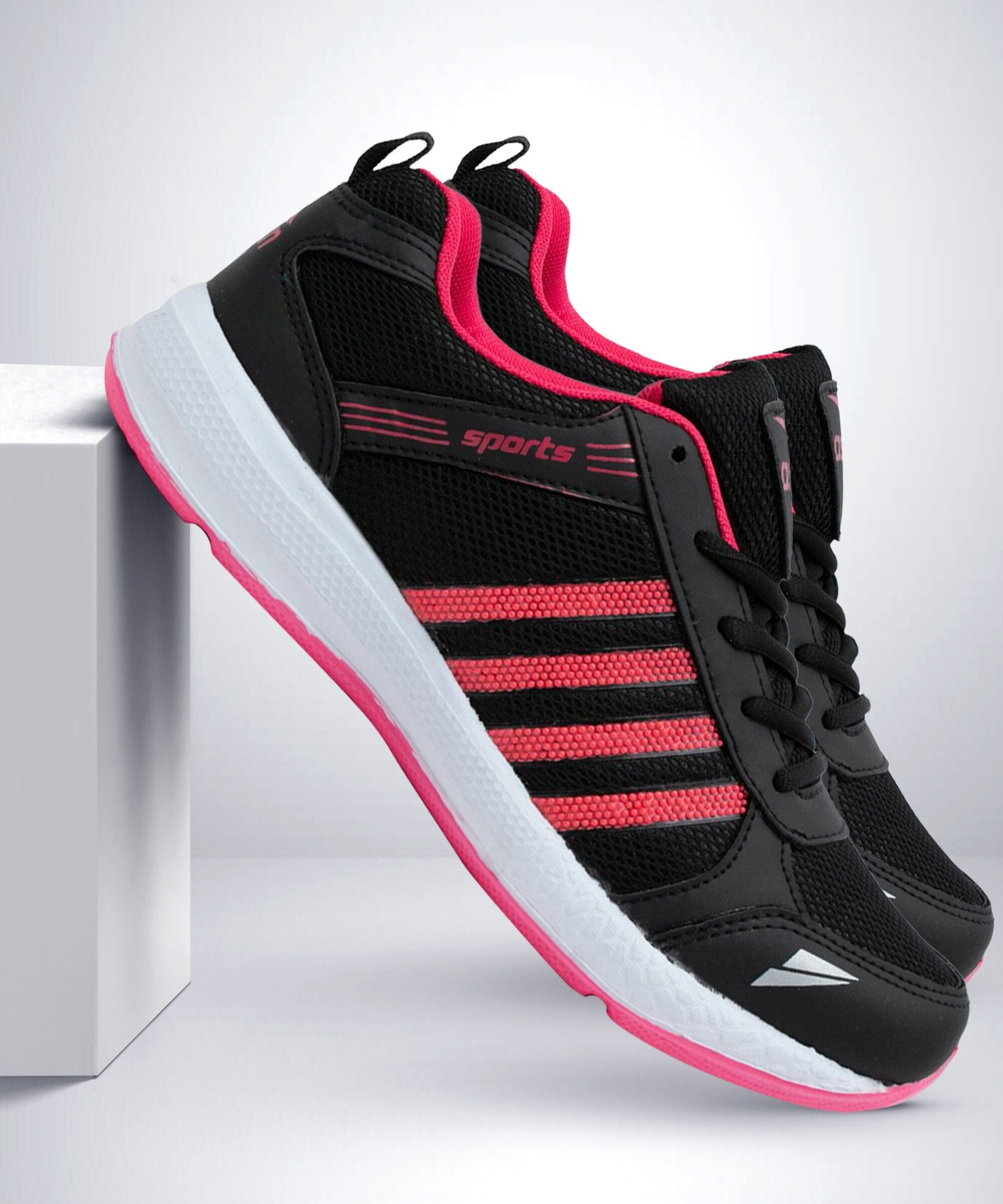 Fashion-13 sports shoes for women | Running shoes for girls stylish latest design new fashion | casual sneakers for ladies | Lace up Lightweight black shoes for jogging, walking, gym & party Running Shoes For Women