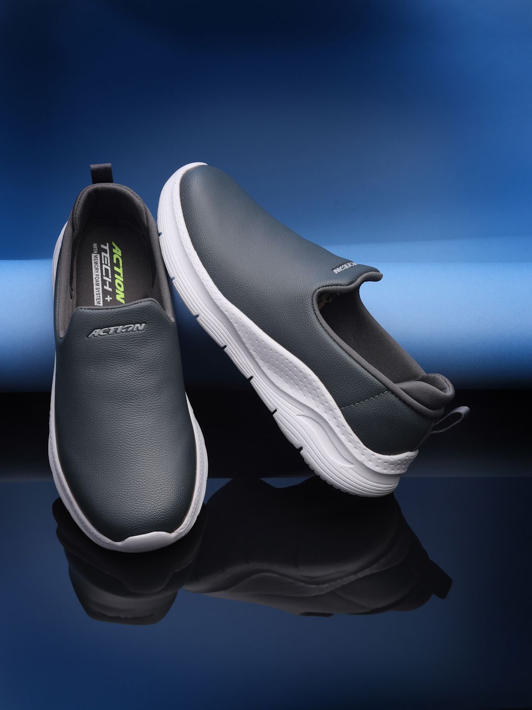 action Athleo WALKER-156 Breathable Flexible Lightweight Comfortable Sports Slip-On Walking Shoes For Men-picture-37