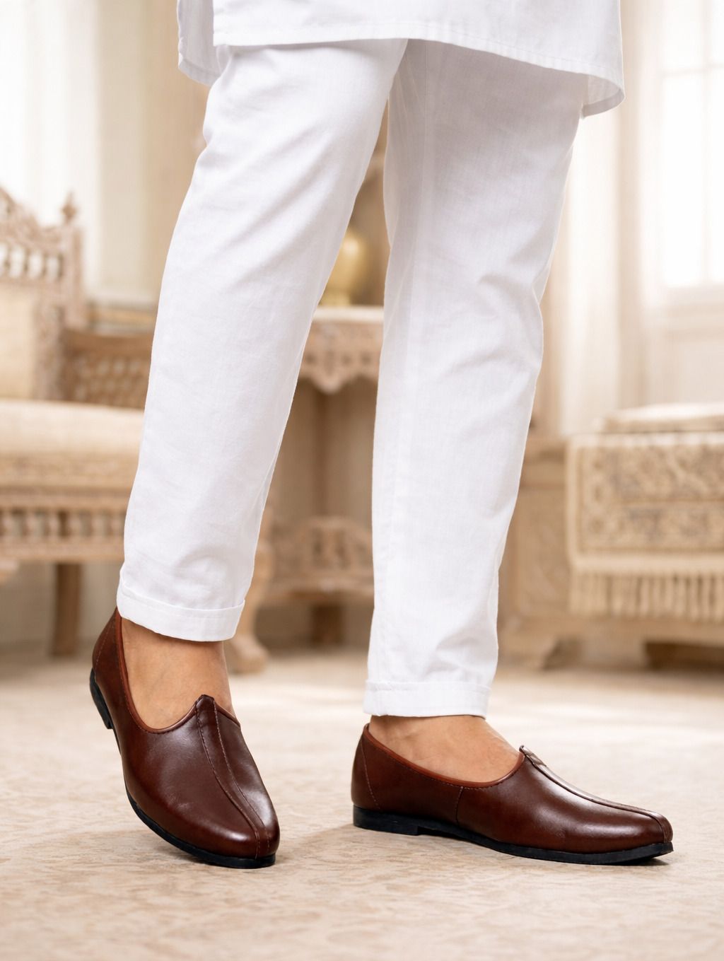 r rj trends Ethnic Punjabi Rajasthani Jodhpuri Desi Jalsa Shoe_Mojari _Jutti Wedges For Men Mocassin For Men-picture-29