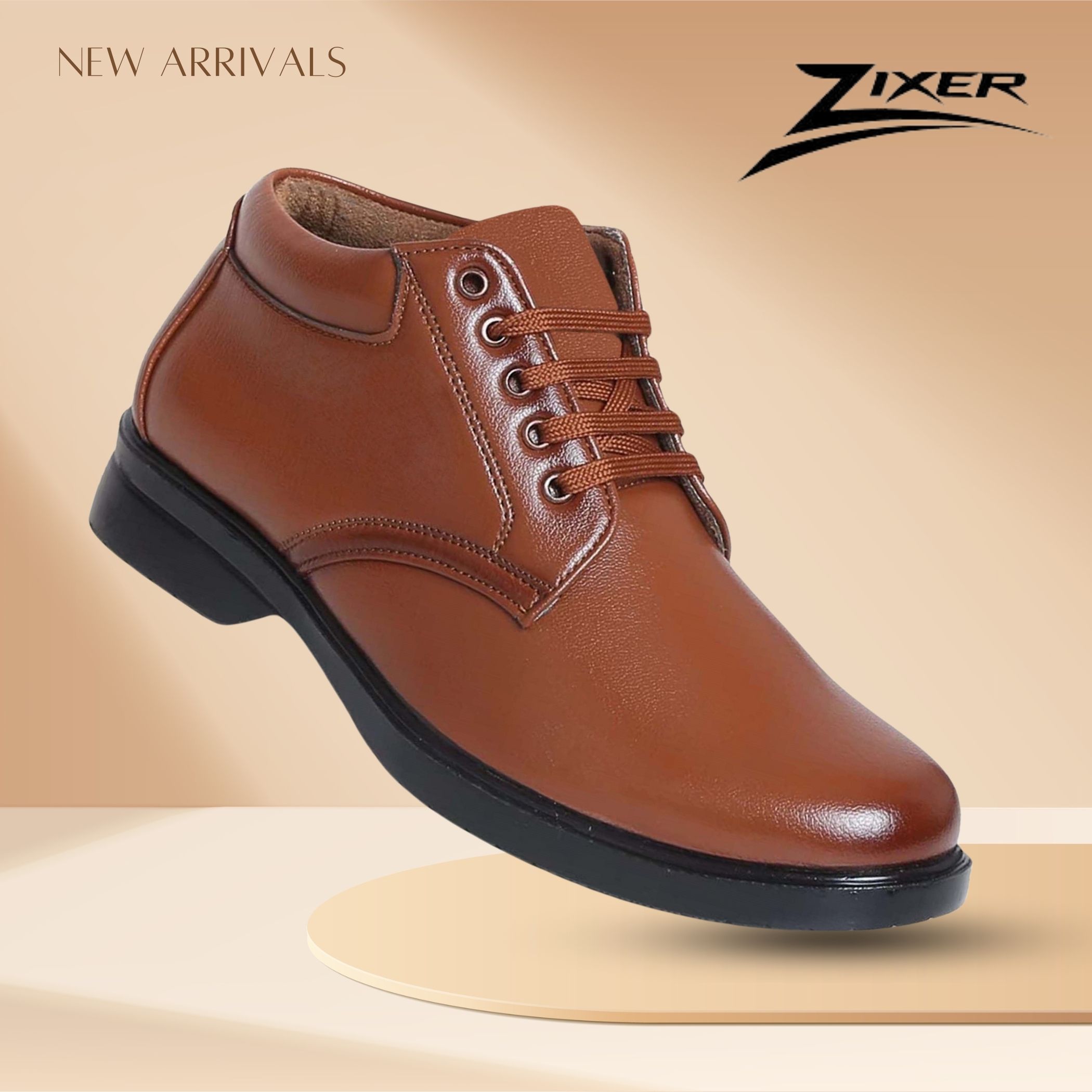 zixer Premium Men's Formal Shoe/Office-Ready LaceUp Shoe for Men/Timeless Leather Shoe Lace Up For Men-picture-22