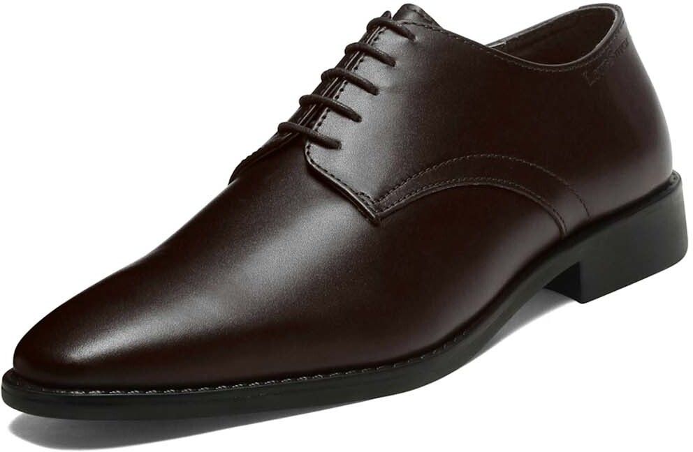 louis stitch Brunette Italian Leather Formal Lace Ups (RXPLBB) Derby For Men-picture-48