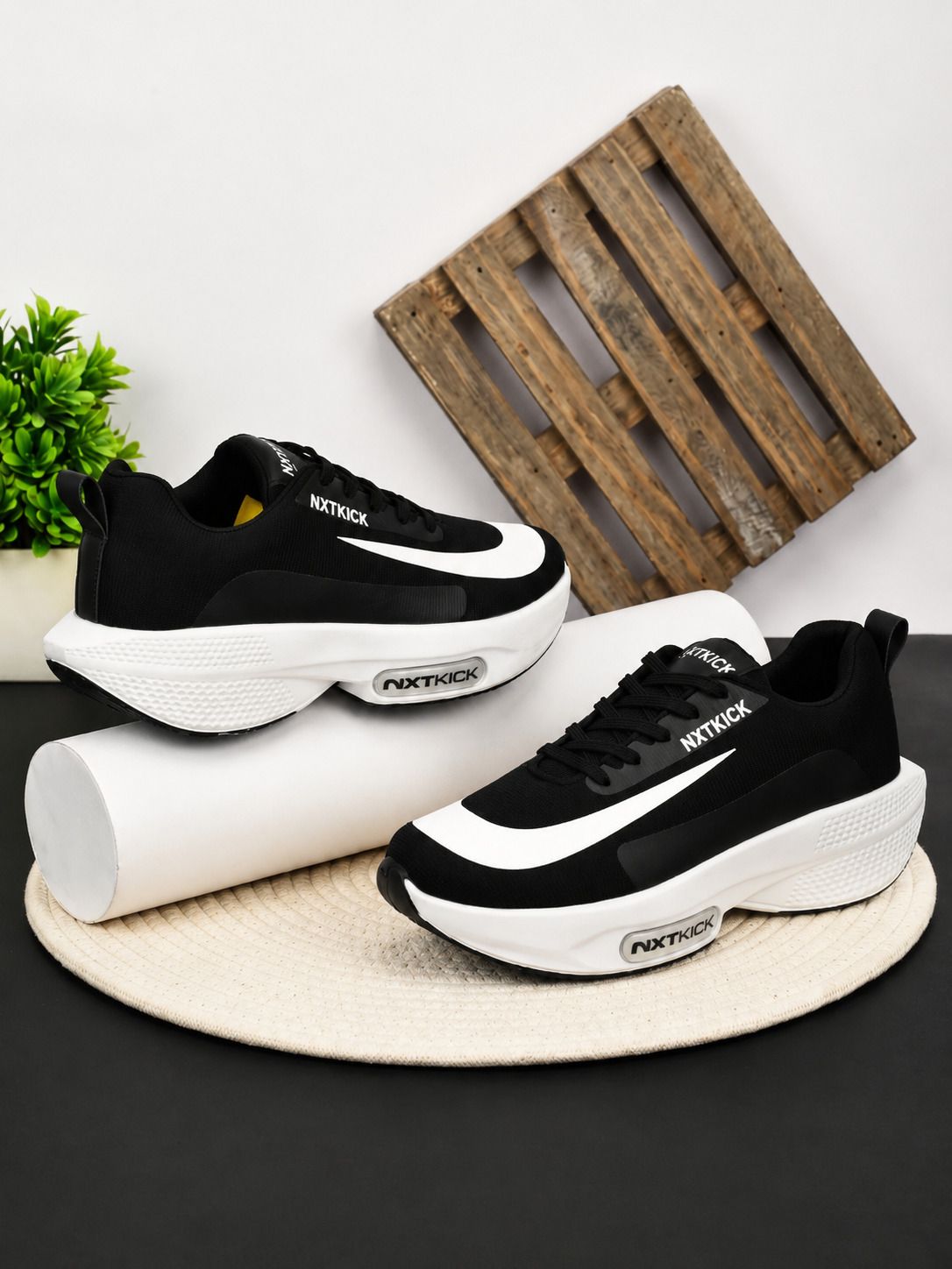 lepom Lightweight Lace-Up Casual Shoes with Cushioned Sole Casuals For Men-picture-37