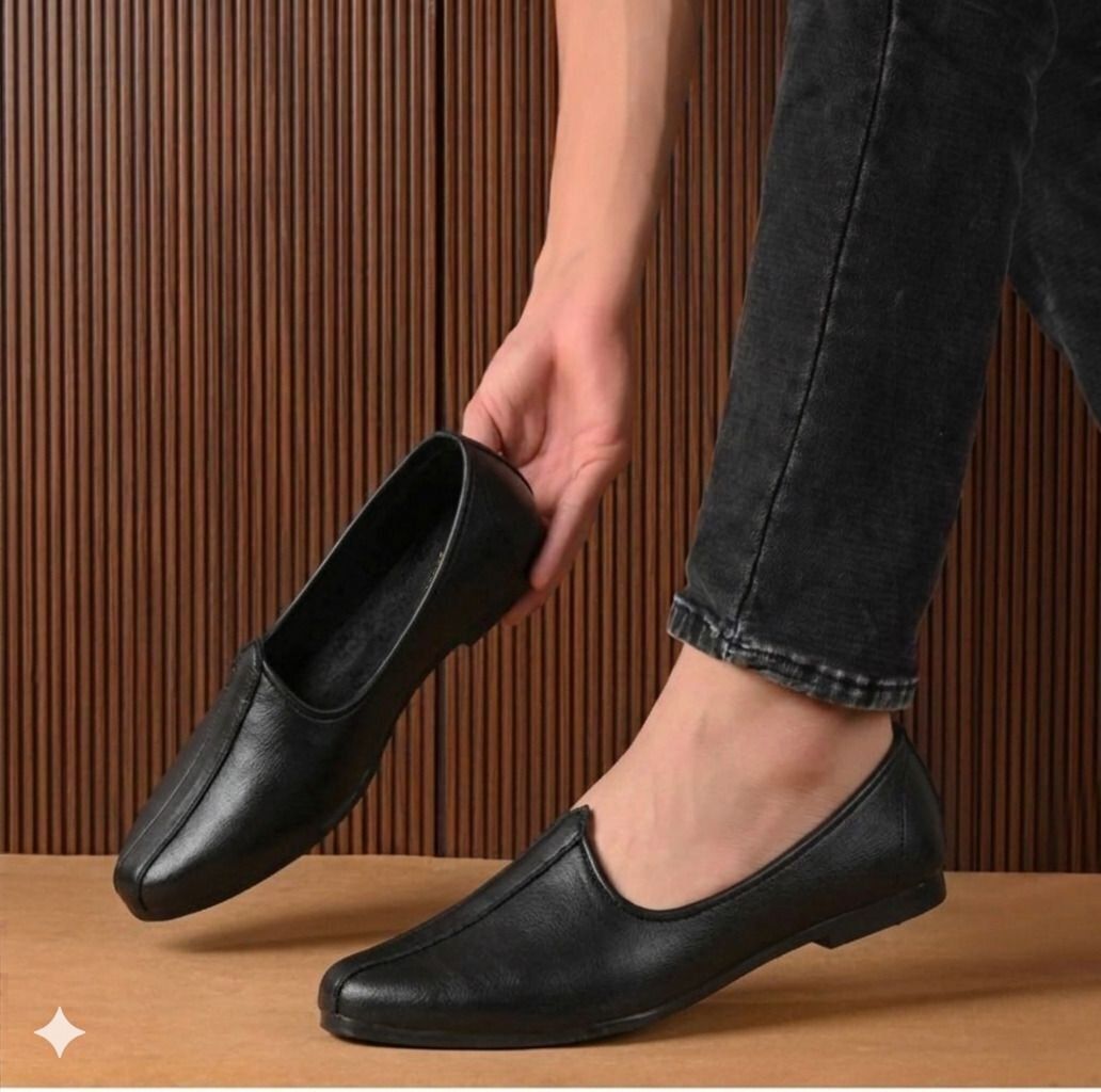 jaipuriya Men's Jalsa Jutti,Jutis For Men BLACK Slip On For Men-picture-22