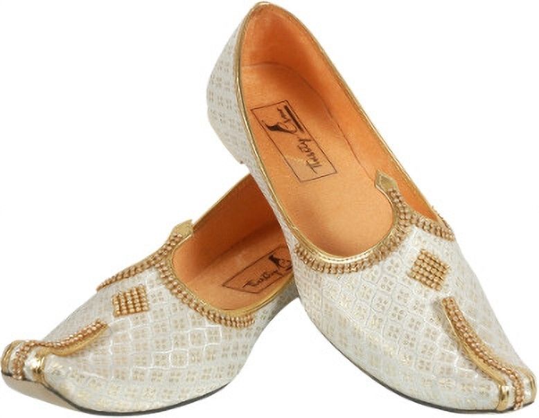 thirsty crow North India's Traditional Ethnic Sherwani Juti Wedding Wear & Party Wear Loafers For Men-picture-36