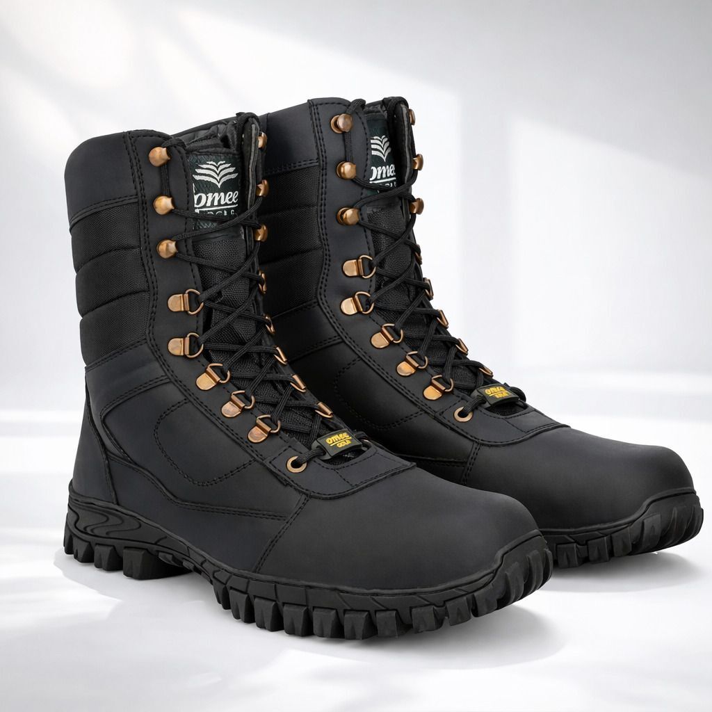 omee gold OMEE Men High Ankle Tactical Army Boots | Heavy Duty Outdoor Trekking Shoes Boots For Men-picture-34