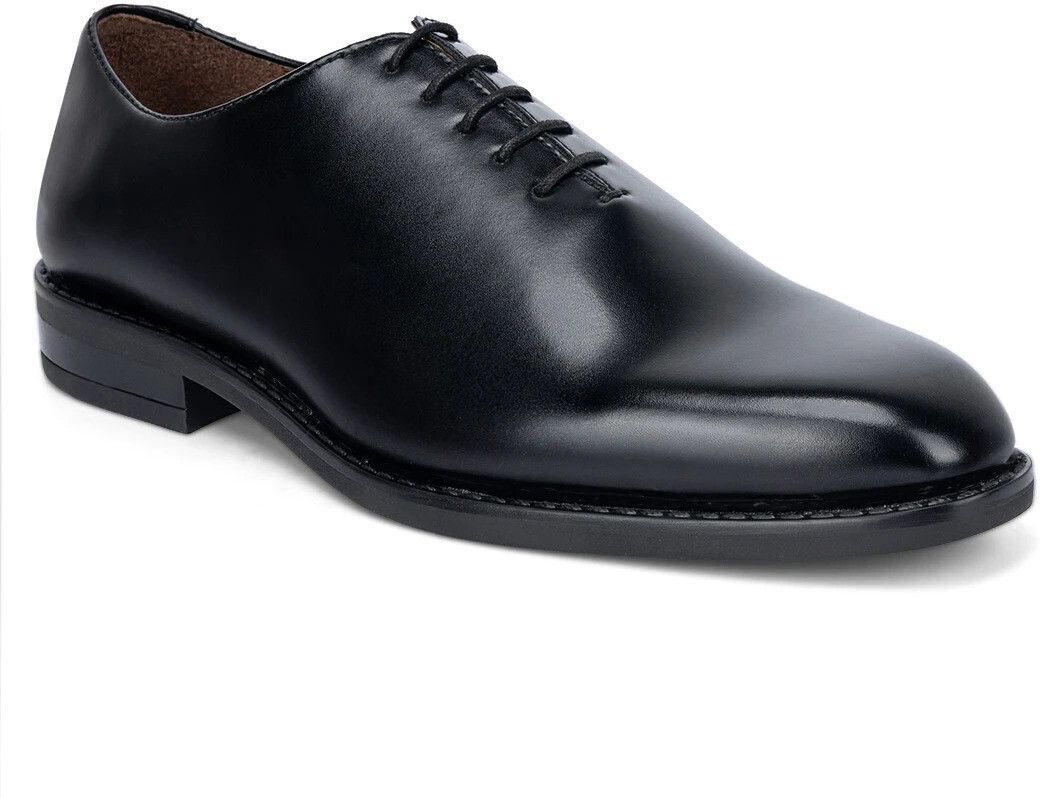 louis stitch Black Whole Cut Formal Lace Up Shoes for Men (SXWCJB) - UK 7 Derby For Men-picture-24