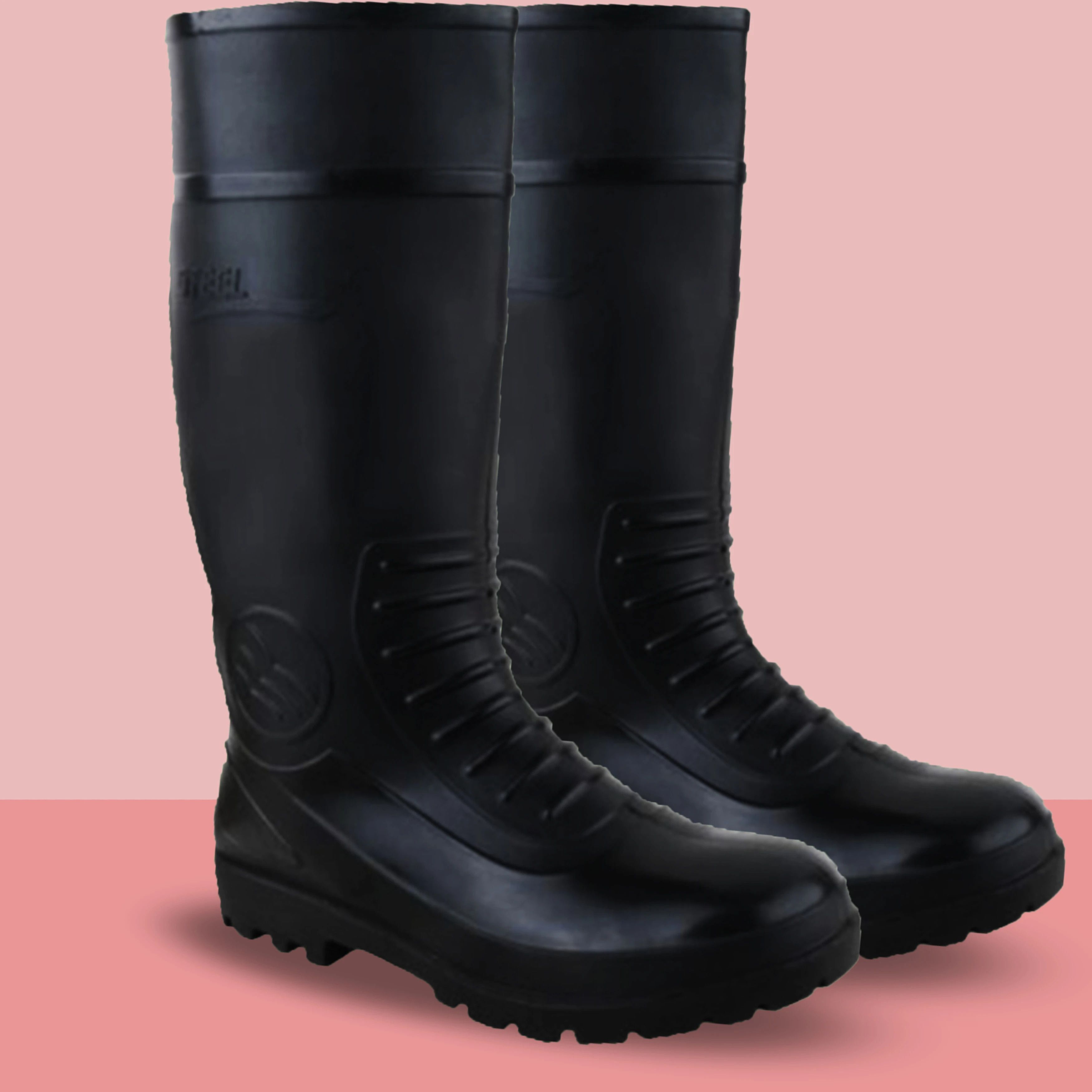 foot trends PVC 15-inch Non-Metallic Toe, Oil And Water Resistant Gumboot For Men-picture-31