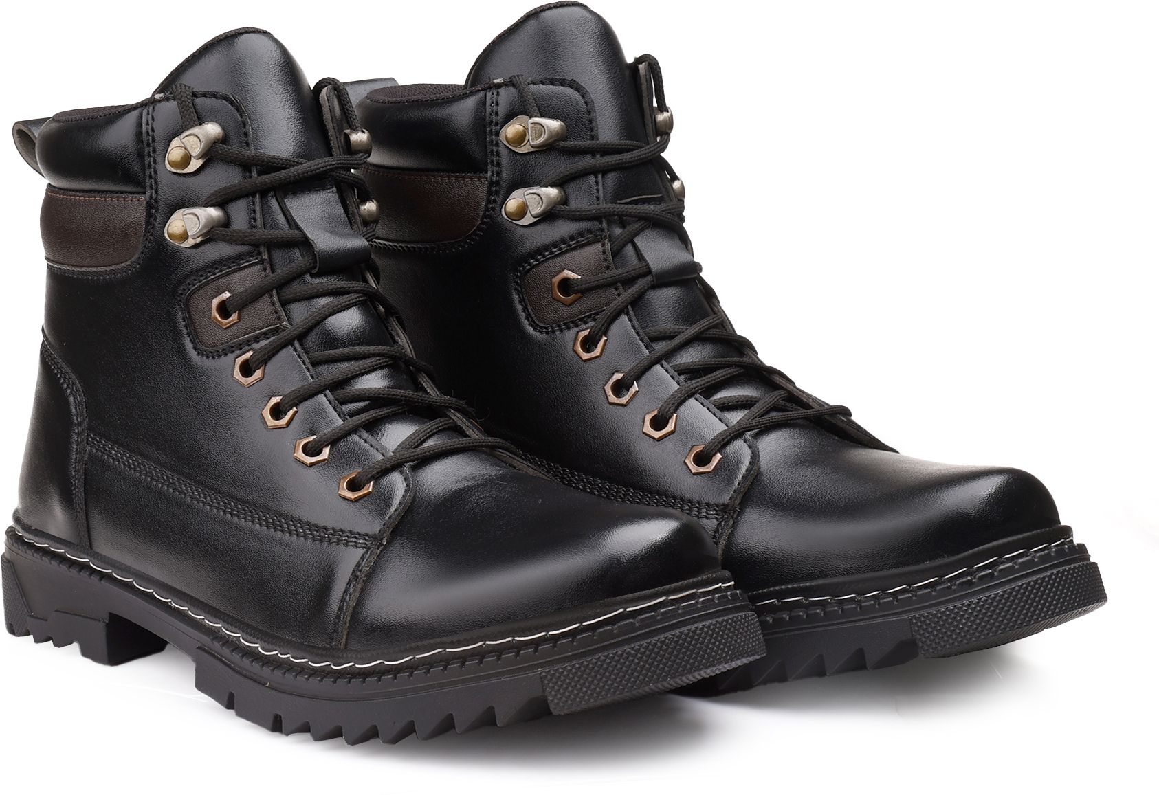 Mens Trekking Hiking Bike Ridding Long Boots For Men High Ankle Boots For Biker Boots For Men-image-16