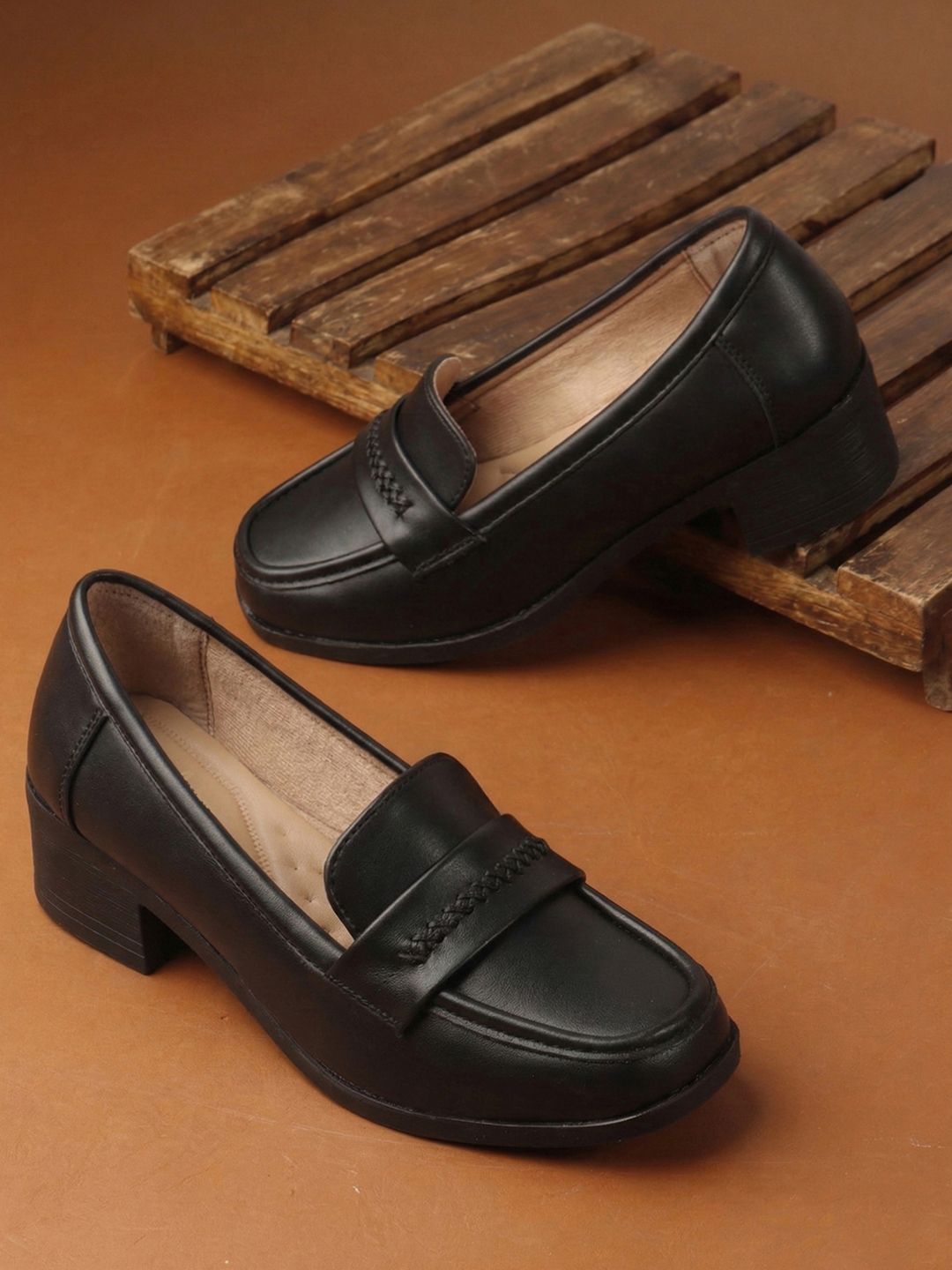 Womens Comfortable and Soft Insole Formal Loafers For Girls Loafers For Women-image-9
