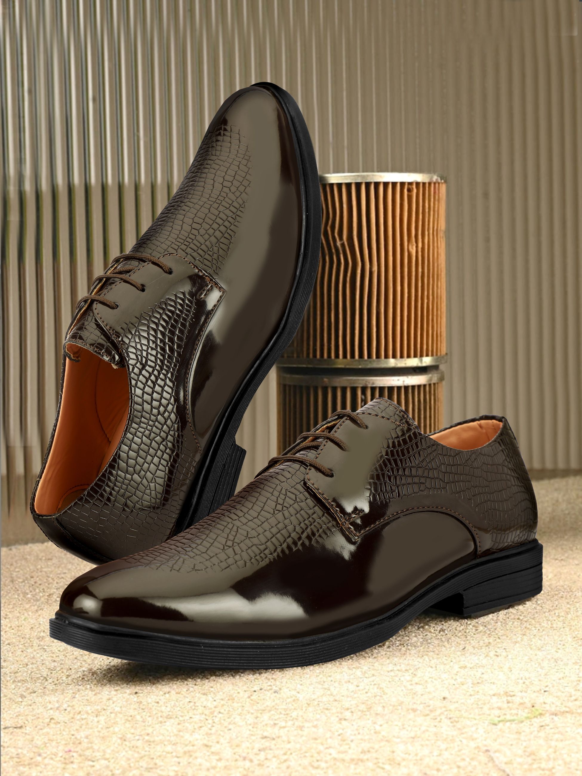 killer Elegent Premium Office Wear Synthetic Leather Formal Derby For Men Party Wear For Men-picture-13