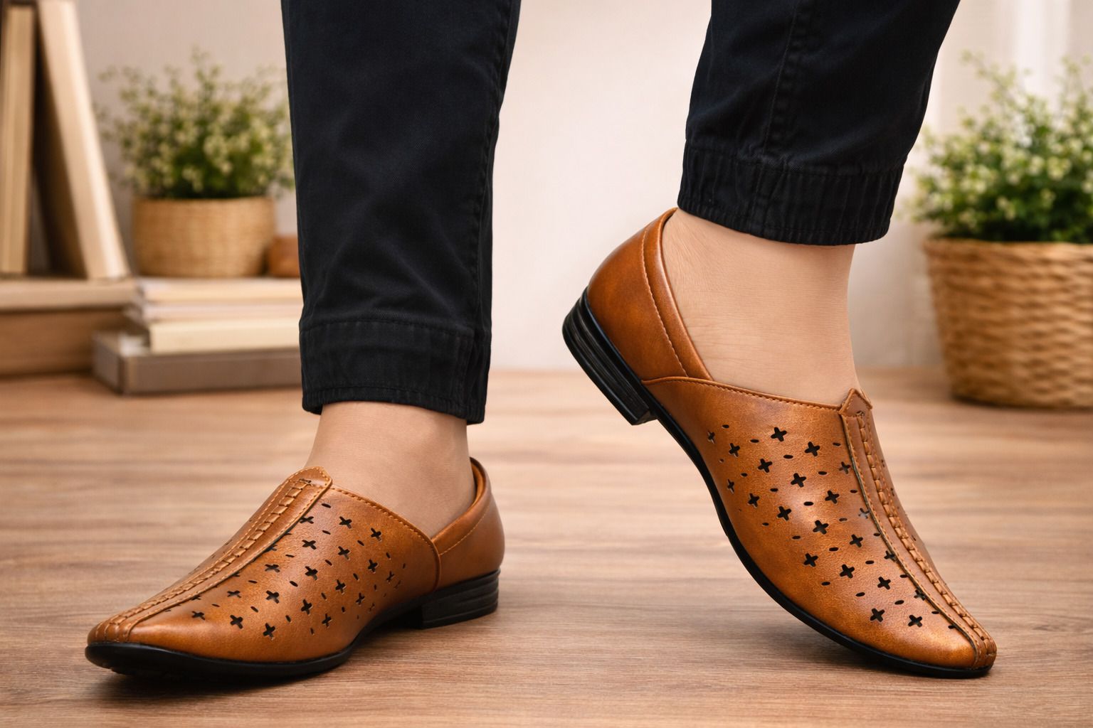 walktown Ethnic and Wedding Stylish Casual Synthetic Leather Nagra,Mojaris, Jutis For Men-picture-24
