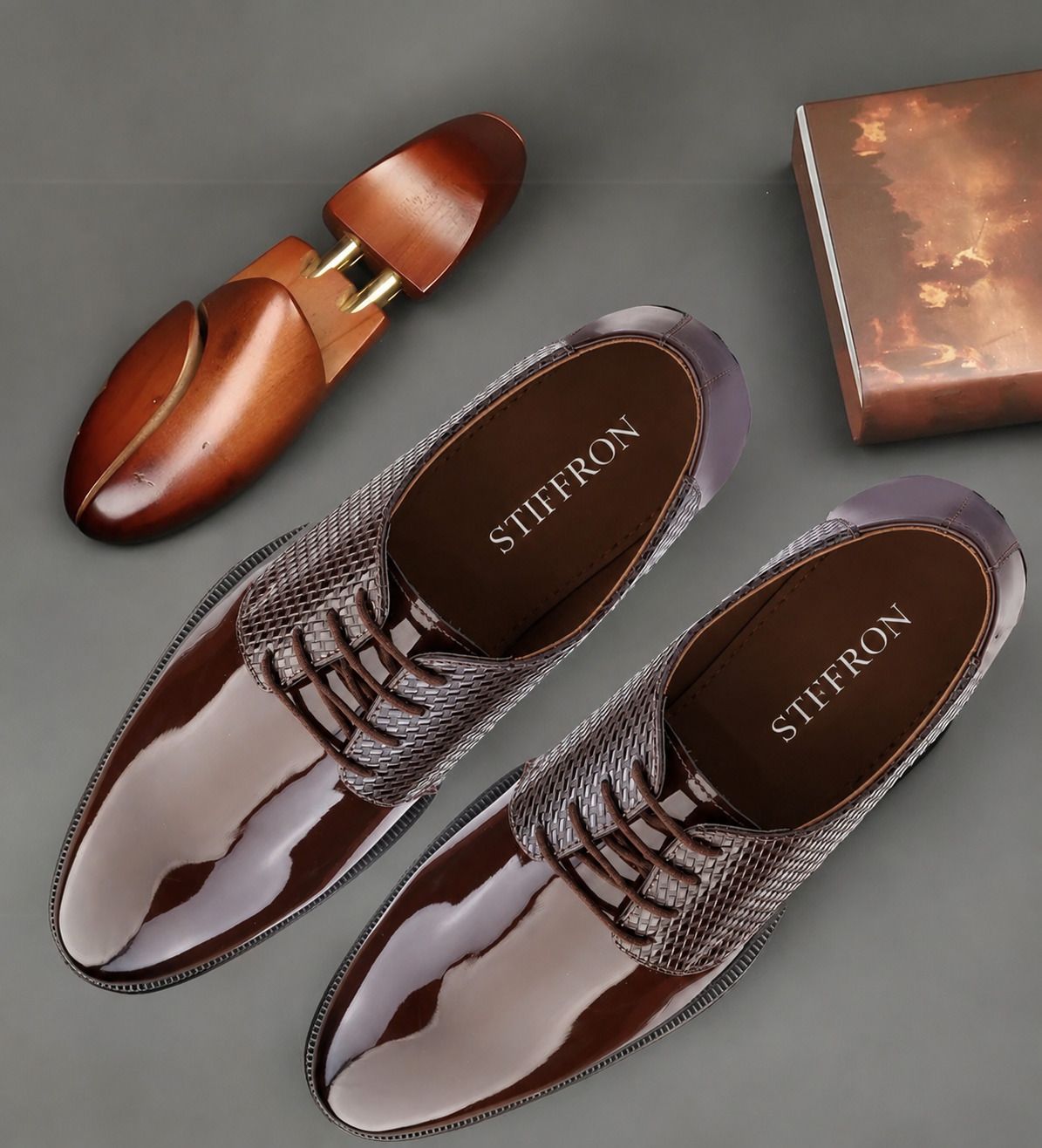 RichLook Mens patent formal shoes/Premium Quality Party Wear For Men-image-33
