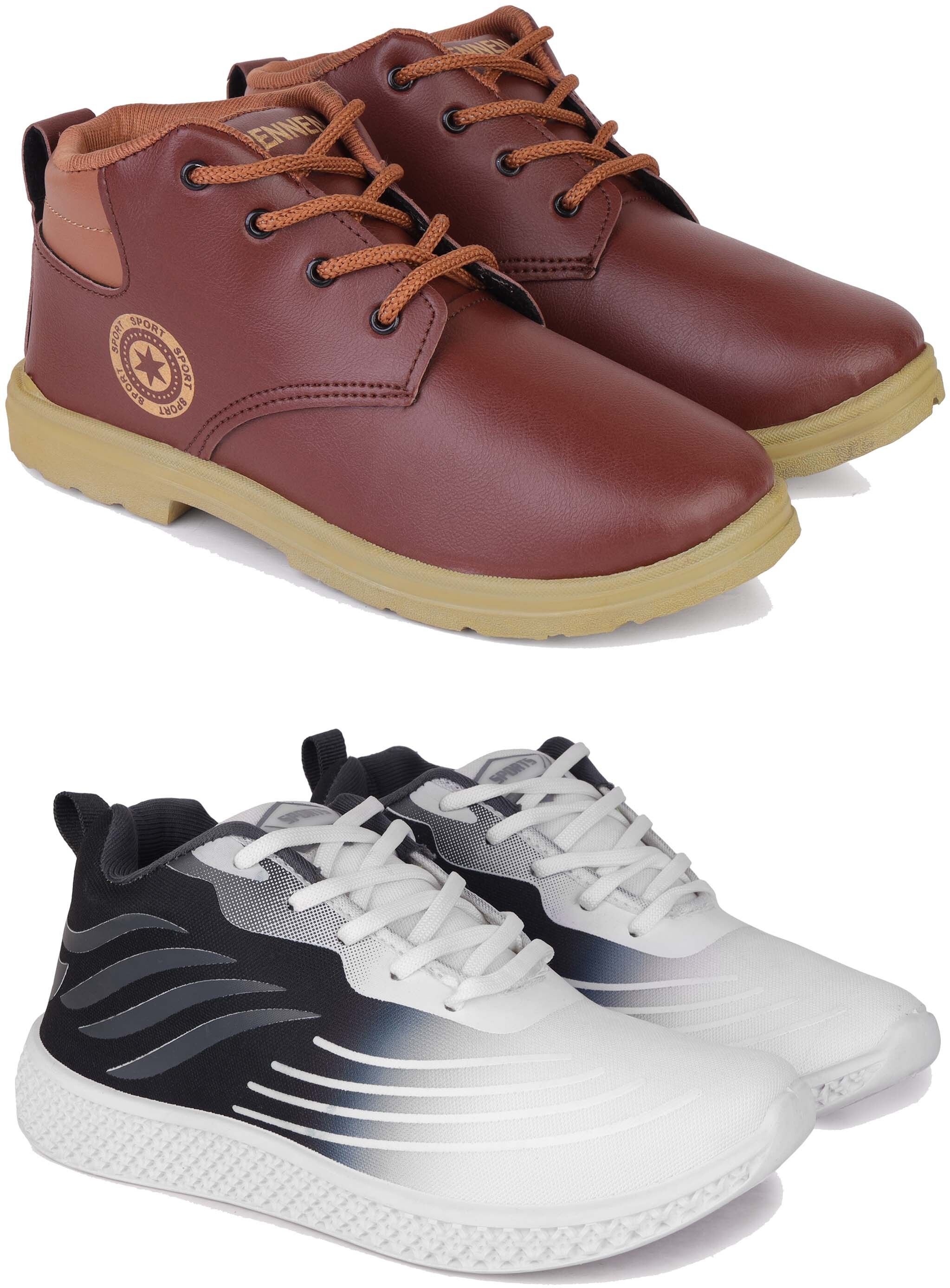 pennen Men’s Stylish Shoes | Lace-Up Casual Shoes for Men | Durable Sole | Daily Wear. Boots For Men-picture-3