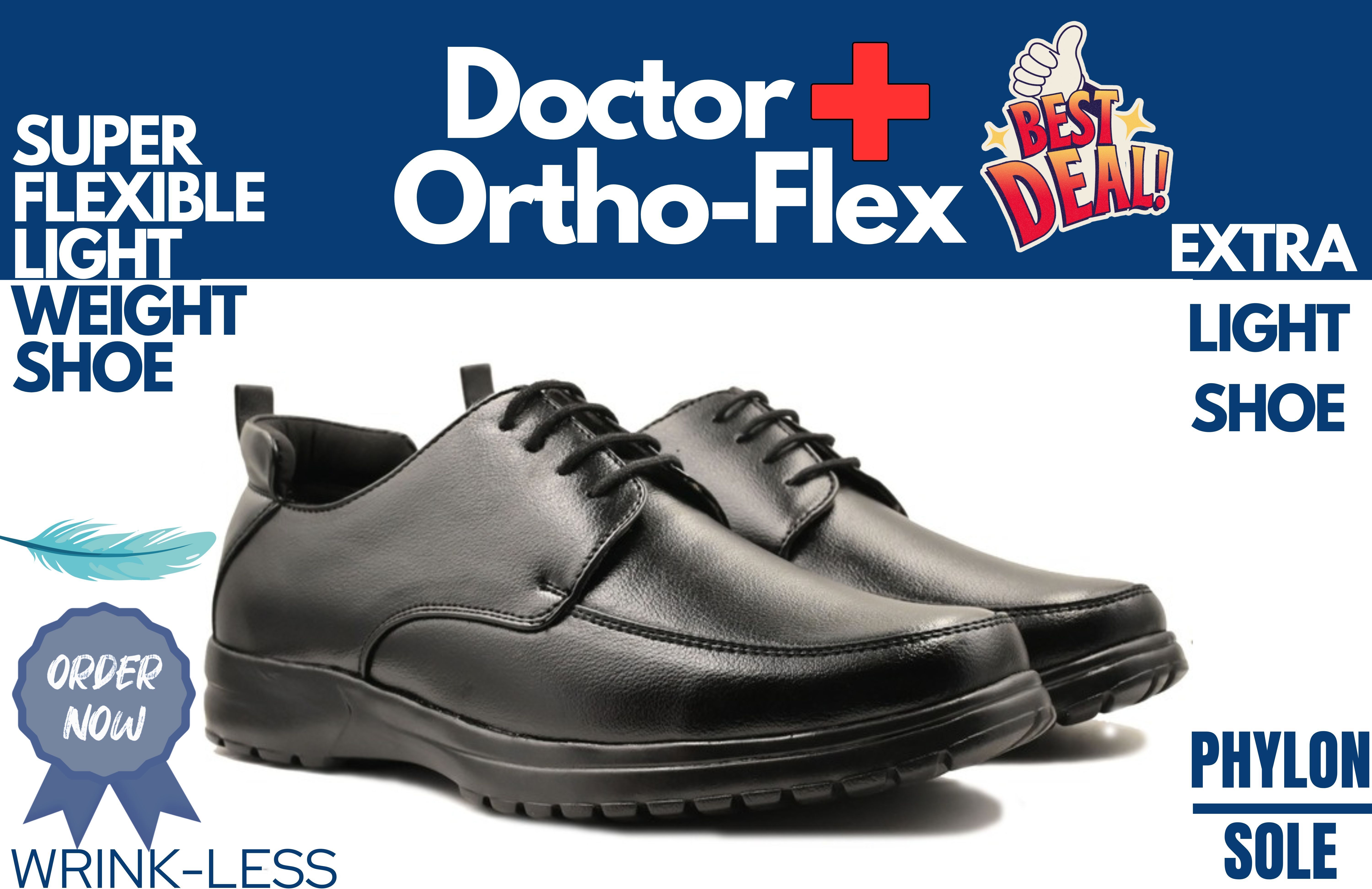 Doctor Ortho-Flex 1083 Men's Orthopedic Formal Shoes | Memory Foam Comfort Corporate Casuals For Men-image-24