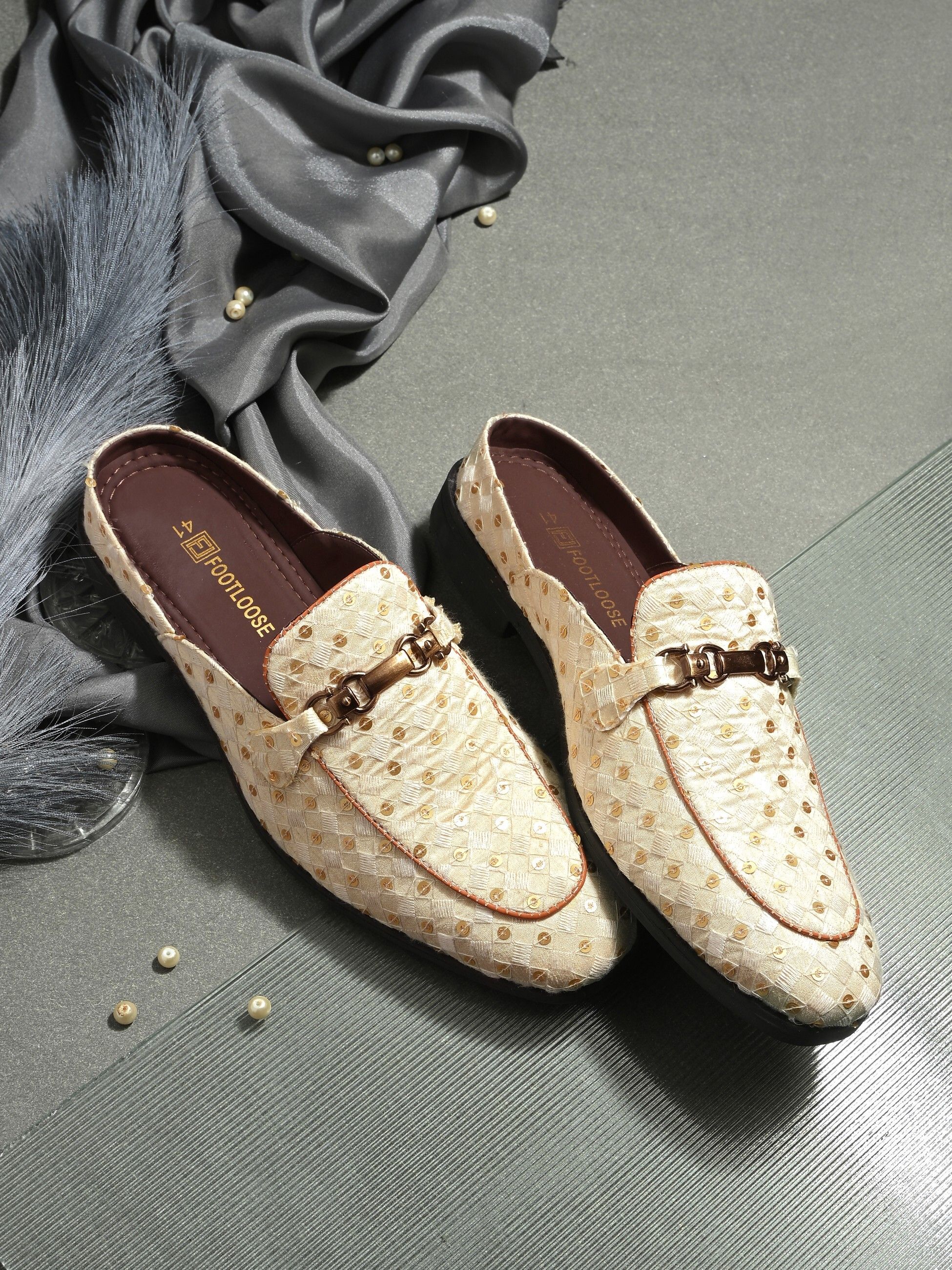 Party Wear Mules Ethnic Mule For Men-image-43