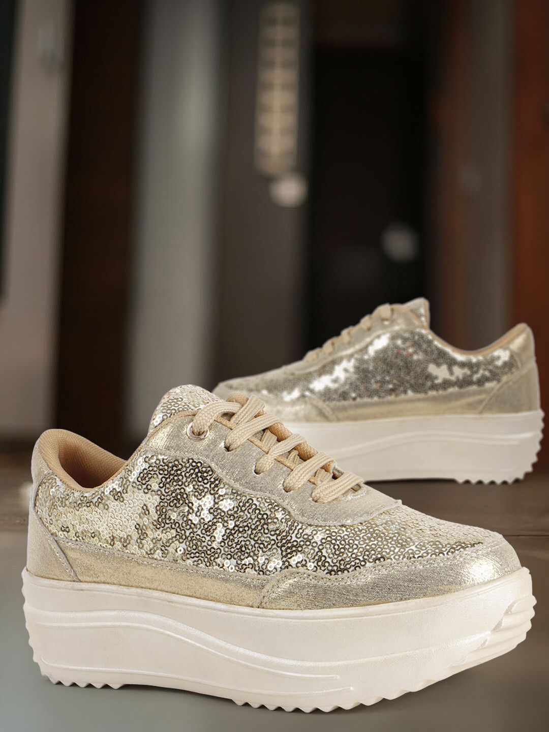 GLITTERY WEDDING AND PARTY WEAR Sneakers For Women-image-8
