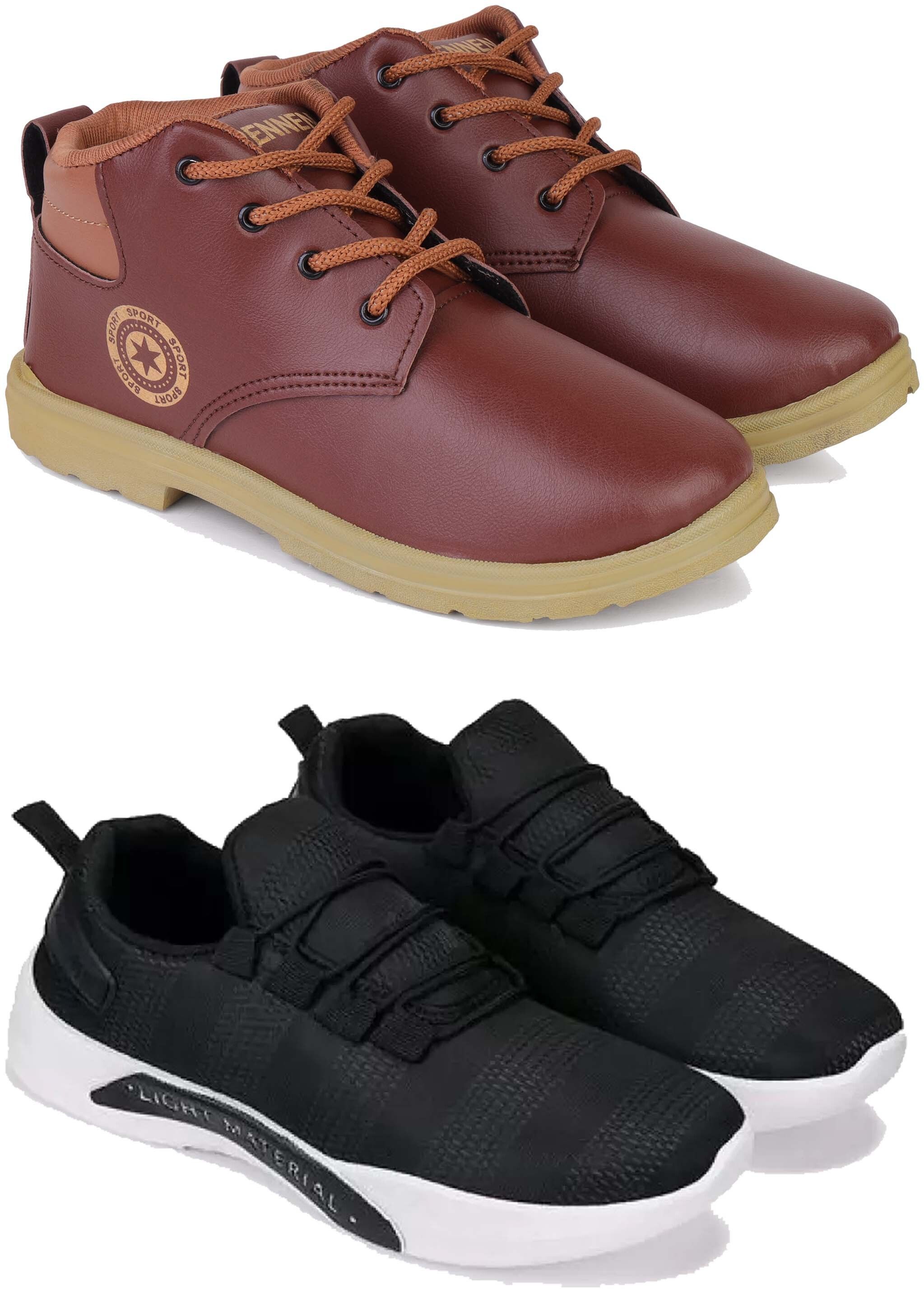 pennen Men’s Stylish Shoes | Lace-Up Casual Shoes for Men | Durable Sole | Daily Wear. Boots For Men-picture-19