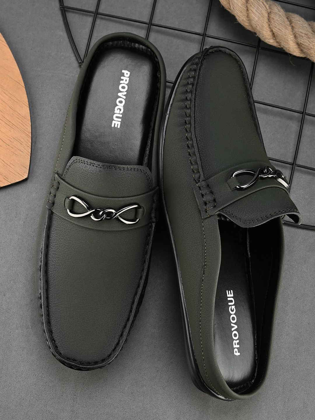 provogue Men's Pu Open Loafers Loafers For Men-picture-13