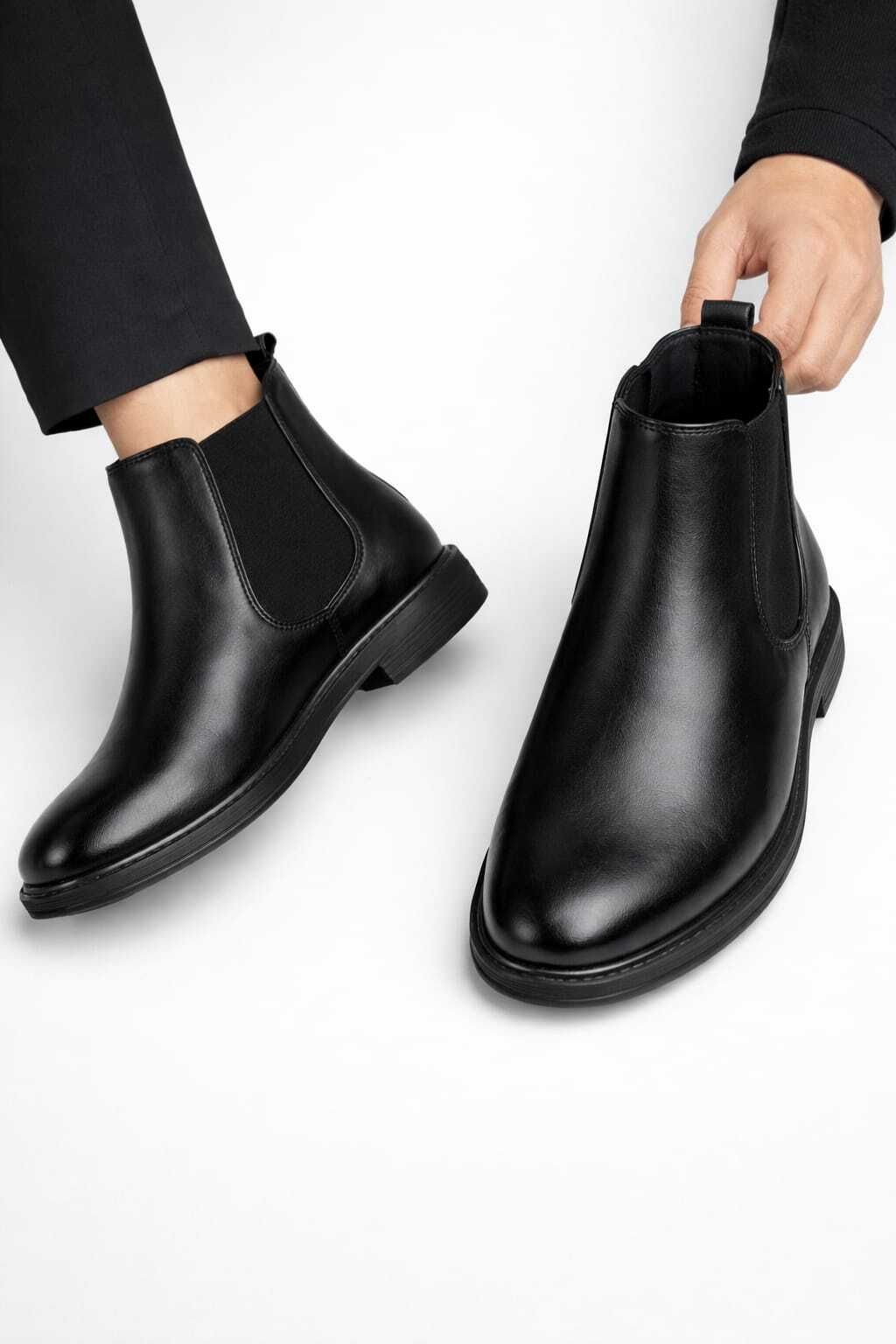 ginxrole Premium handmade Chelsea boots | Soft cushioned insole | Slip-resistant Boots For Men-picture-27