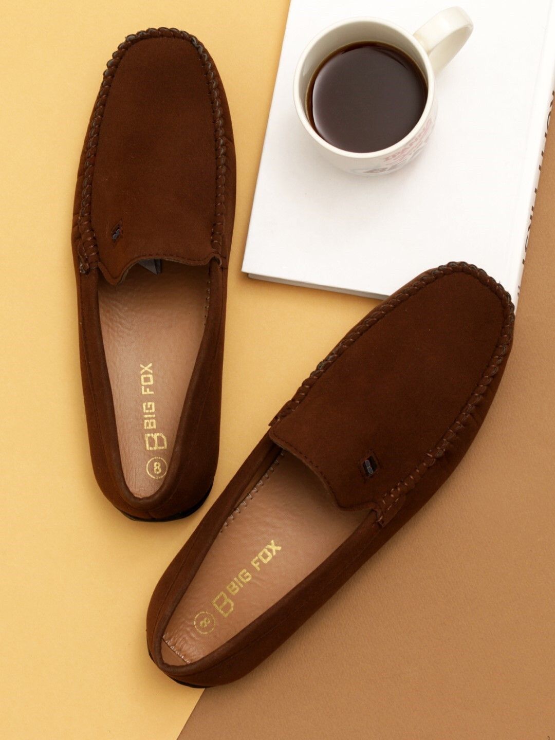 big fox Classic Suede Footwear Loafers For Men-picture-20
