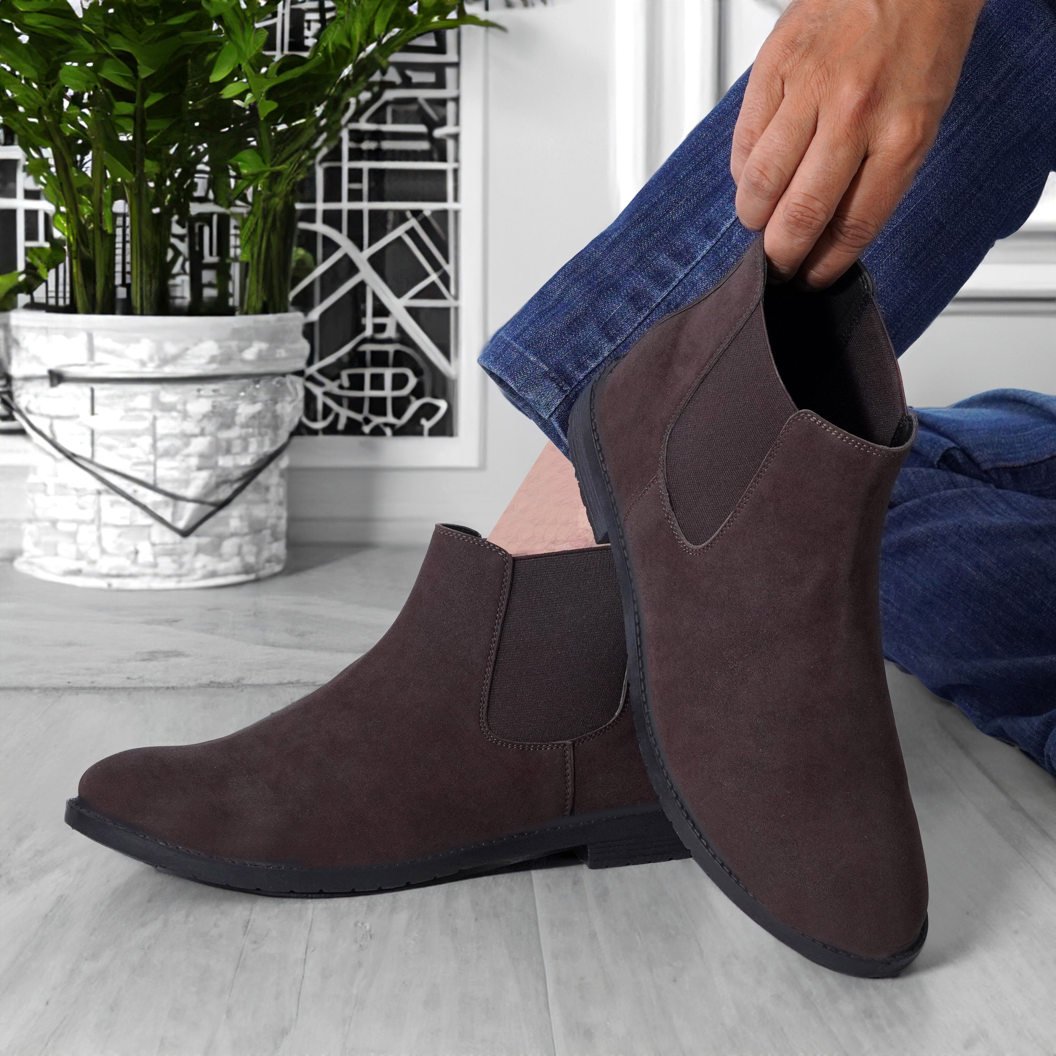arixi nexus Stylish Men's Slip-On Chelsea Ankle Boots for Daily Wear Boots For Men-picture-40