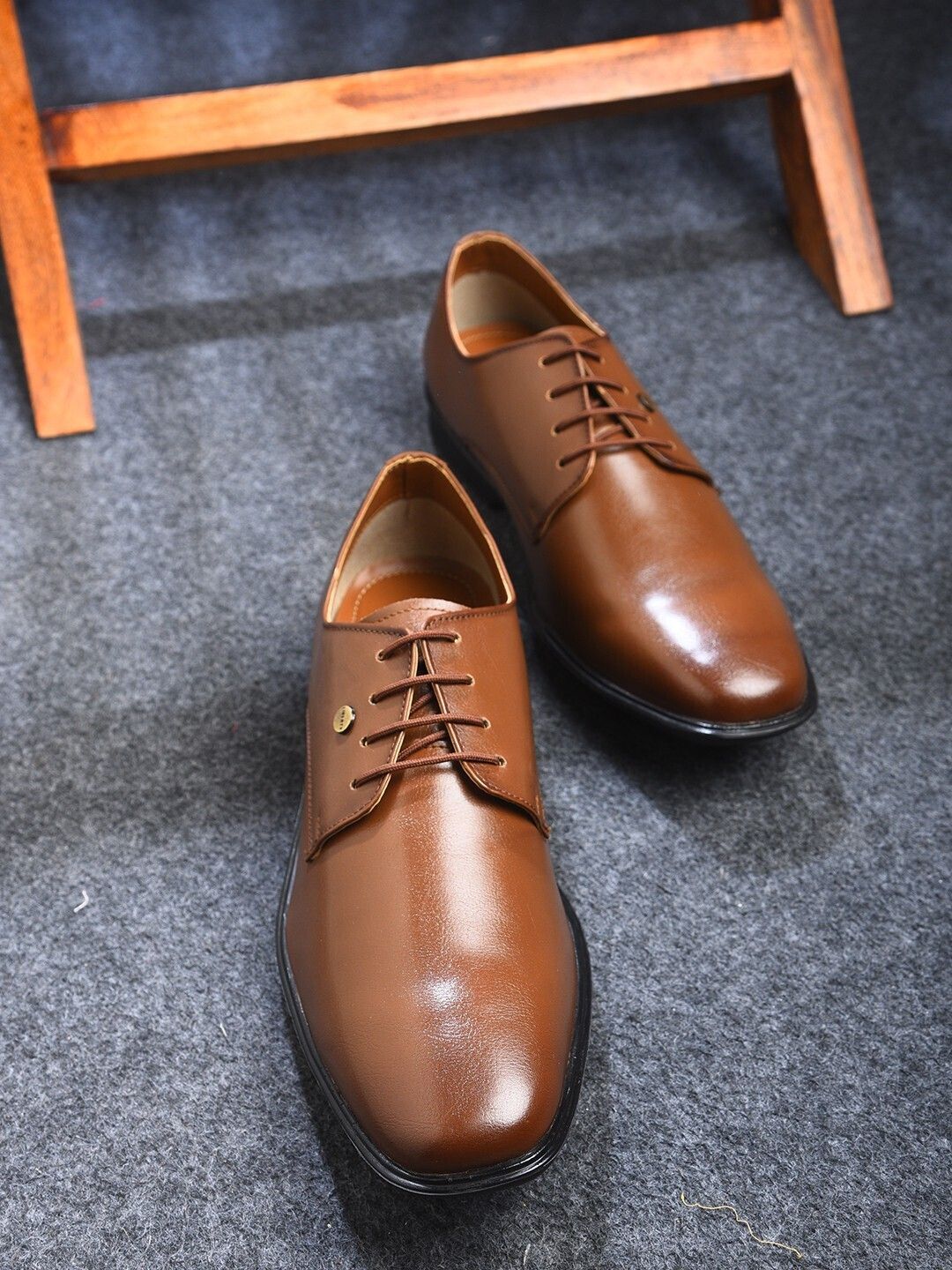 Fortune LUCIO-201 Formal Shoes With PU Upper | Comfortable Office Wear Lacing Derby For Men-image-44