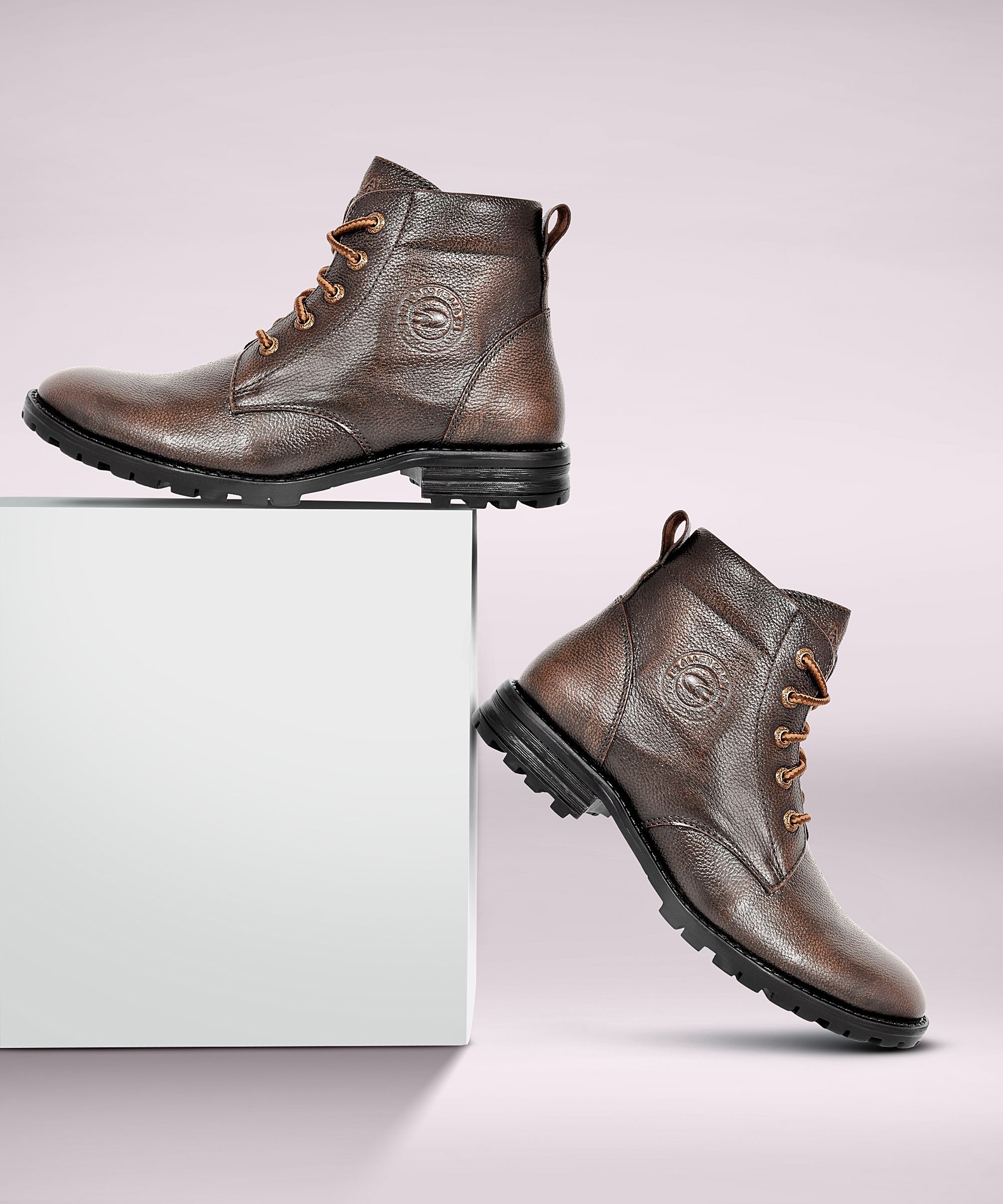 Classic Handmade Leather Shoes Boots For Men