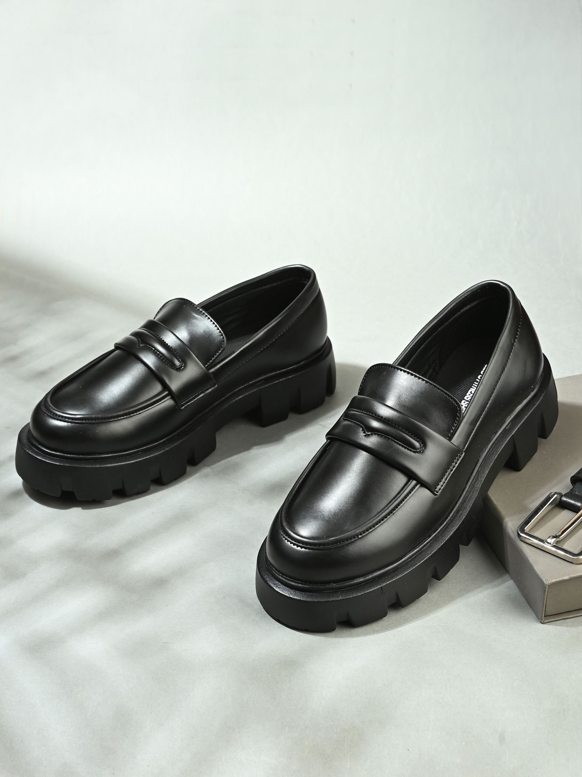 Leo Fitness Chunky Platform Penny Loafer for Casual & Party Purpose Loafers For Men-image-37