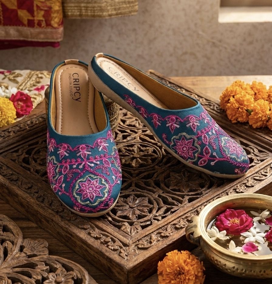 EMBROIDERY ETHINIC JUTTI Bellies For Women-image-40