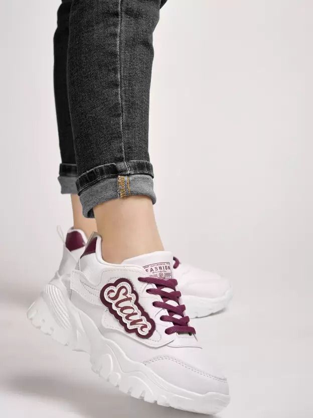 Smart Casual Lace-Up Sneakers For Women & Girls Running Shoes For Women Training & Gym Shoes For Women-image-32
