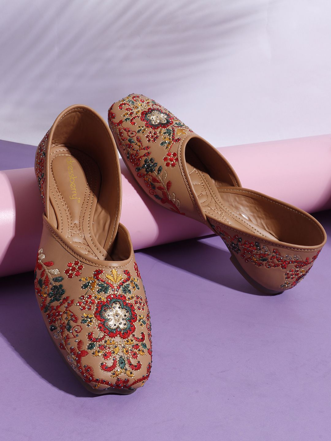 Womens Comfortable and Soft Insole Ethenic Mojarie For Girls Bellies For Women-image-43
