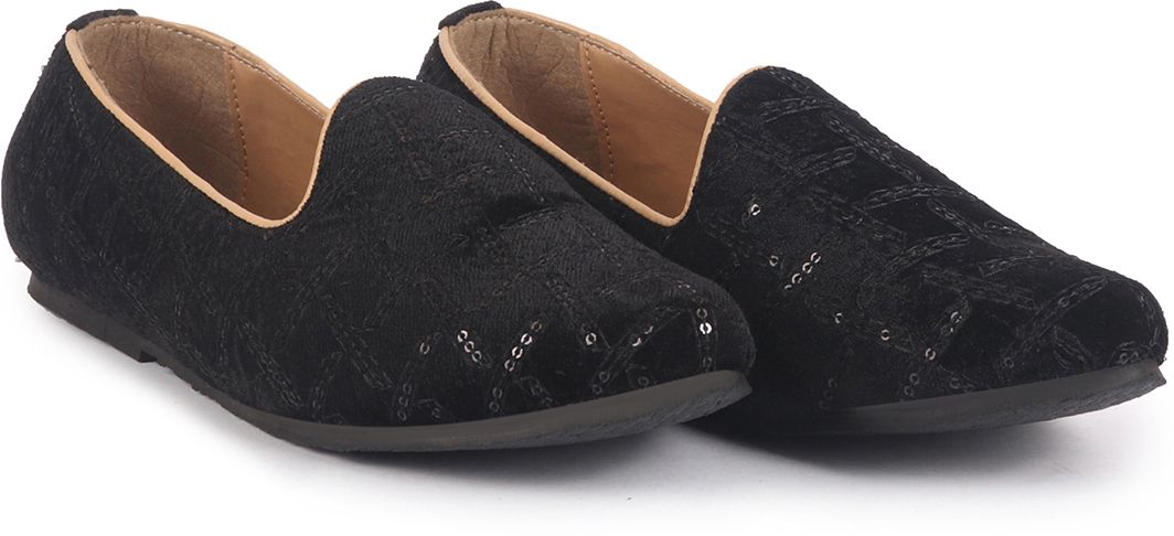 fausto Embroidery Sequin Ethnic Slip On Juttis for Wedding|Festive Slip-On For Kurtas Mojaris For Men-picture-18