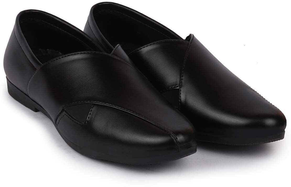 Criss Cross Slip On Wedding Party Juttis and Mojaris For Men-image-17