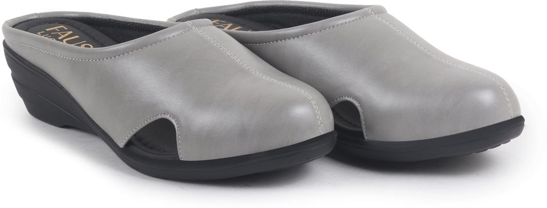 Back Open Flatform Formal Slip On Mules Clogs|All Day Comfort|Office Shoes Slip On For Women-image-4