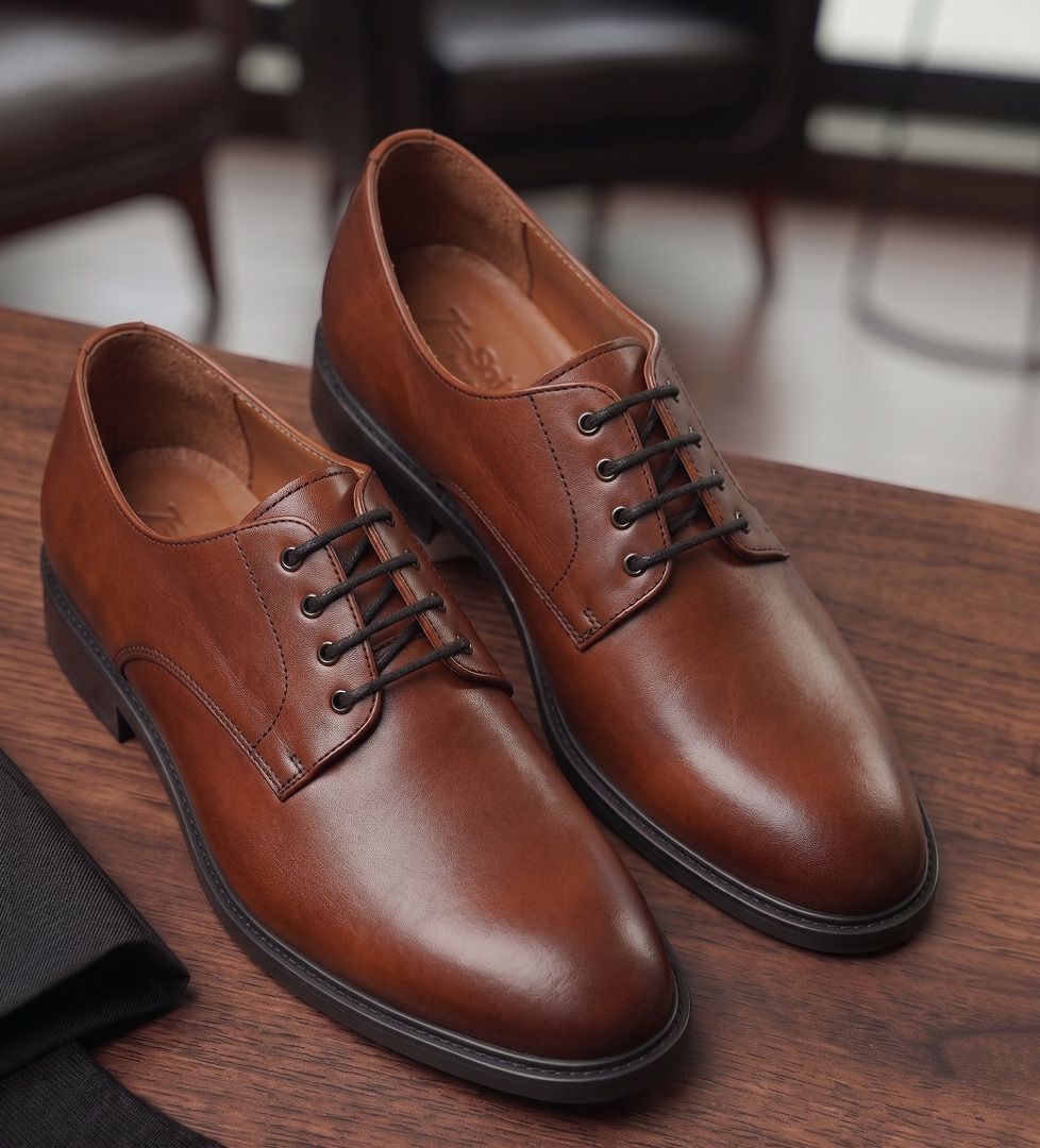 recsor Stylish Shoes for men Formal Back shoes Derby For Men-picture-41