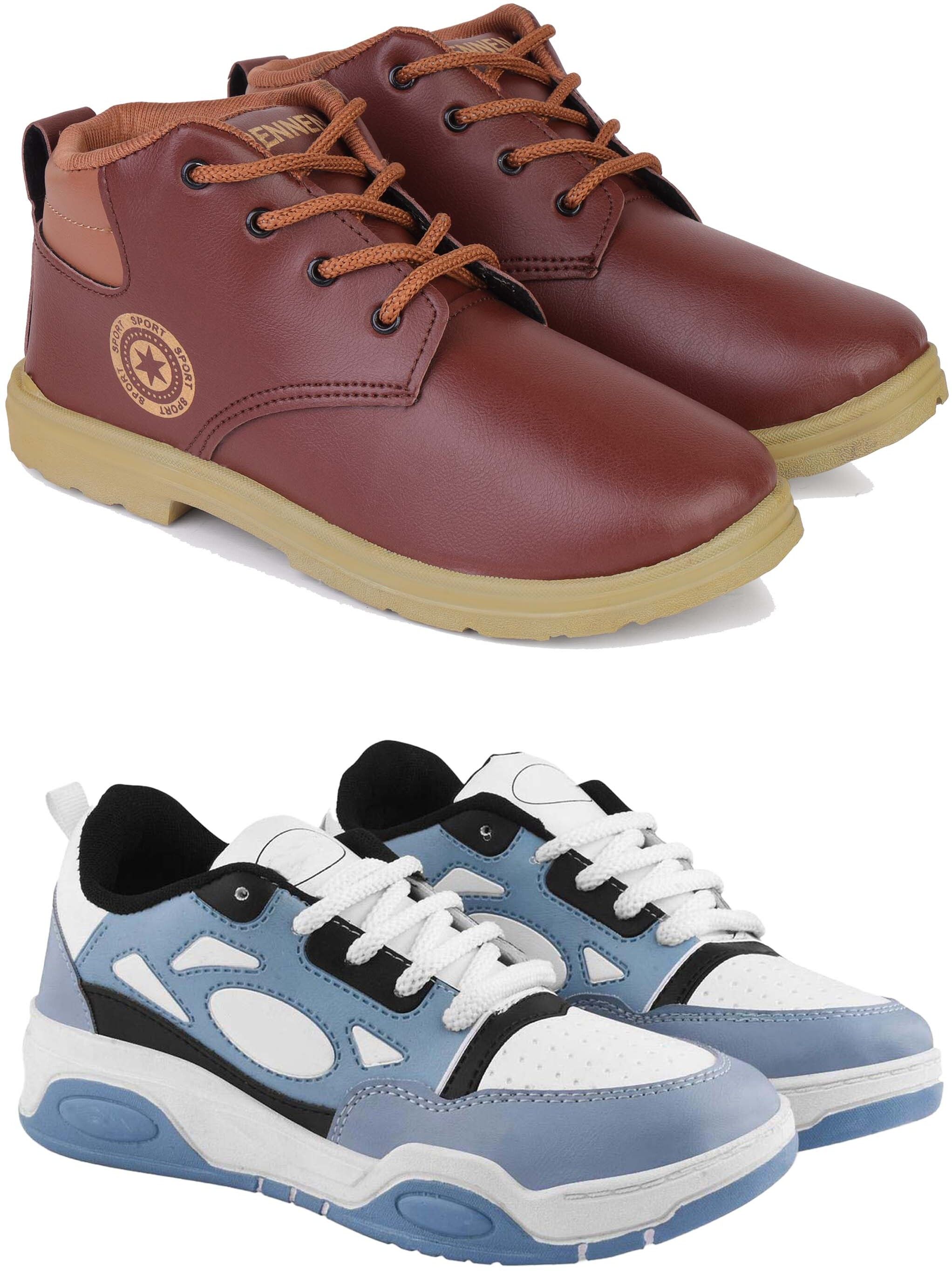 pennen Men’s Stylish Shoes | Lace-Up Casual Shoes for Men | Durable Sole | Daily Wear. Boots For Men-picture-12