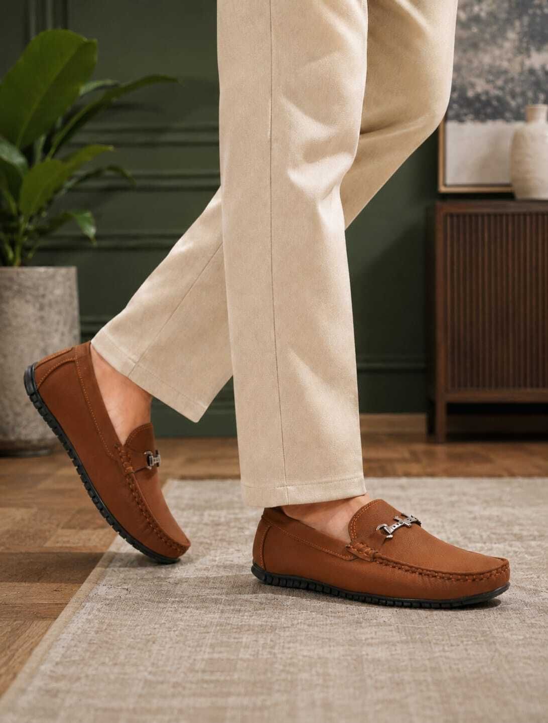 Stylish Men’s Slip-On Loafers with Metal Bit Loafers For Men-image-13