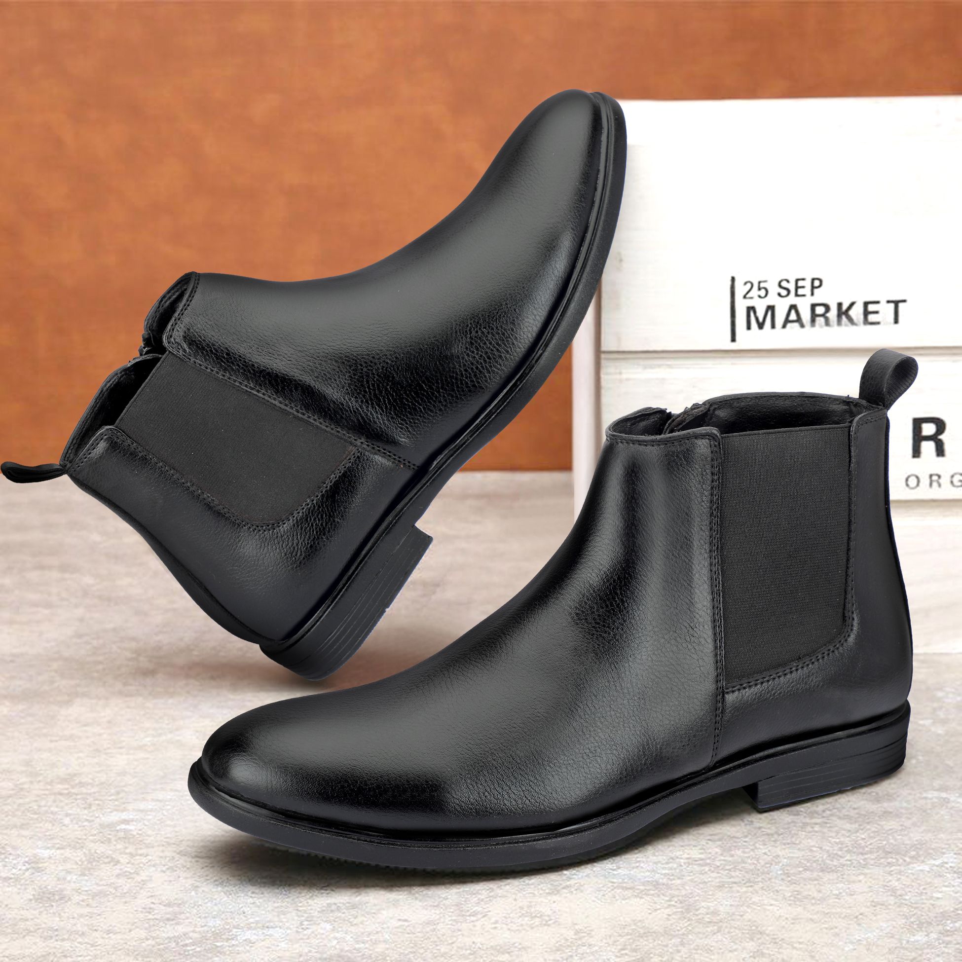 Men’s Chelsea Boots | Premium Ankle Length Formal & Casual Boots For Men-image-47
