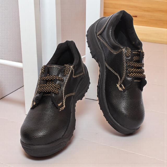unitiger Black Steel Toe Safety Shoes for Men | Anti Slip Work Boots Boots For Men-picture-14