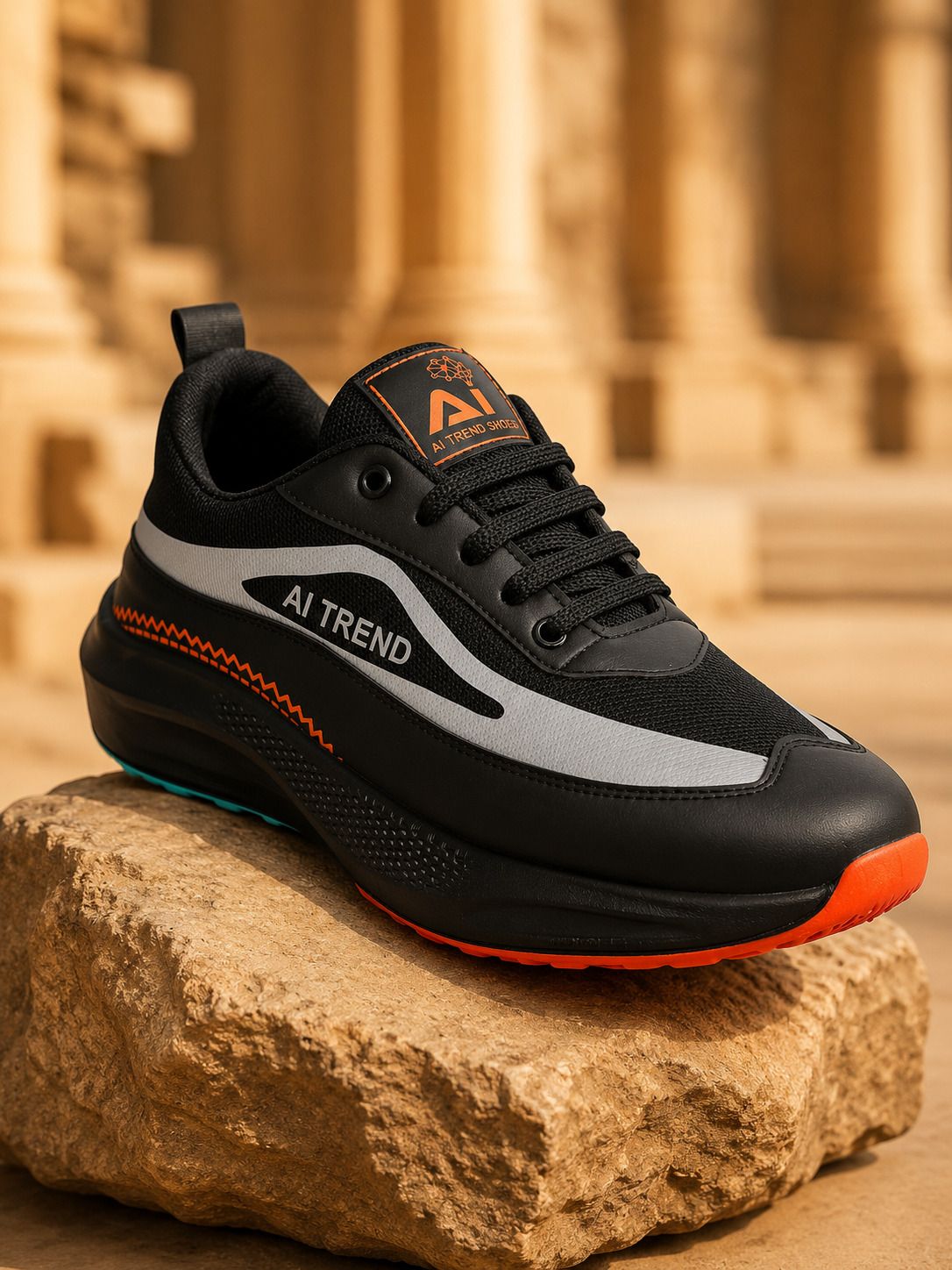 ai trend shoes Men Stylish Comfort Cushion Black Running,Training & Daily Casual Shoes For Men Running Shoes For Men-picture-14