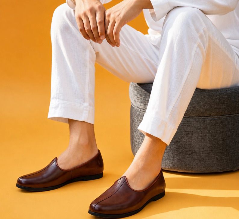 Men Ethnic Jutti | Punjabi Jutti for Men | Juti for Mens Loafers For Men-image-10