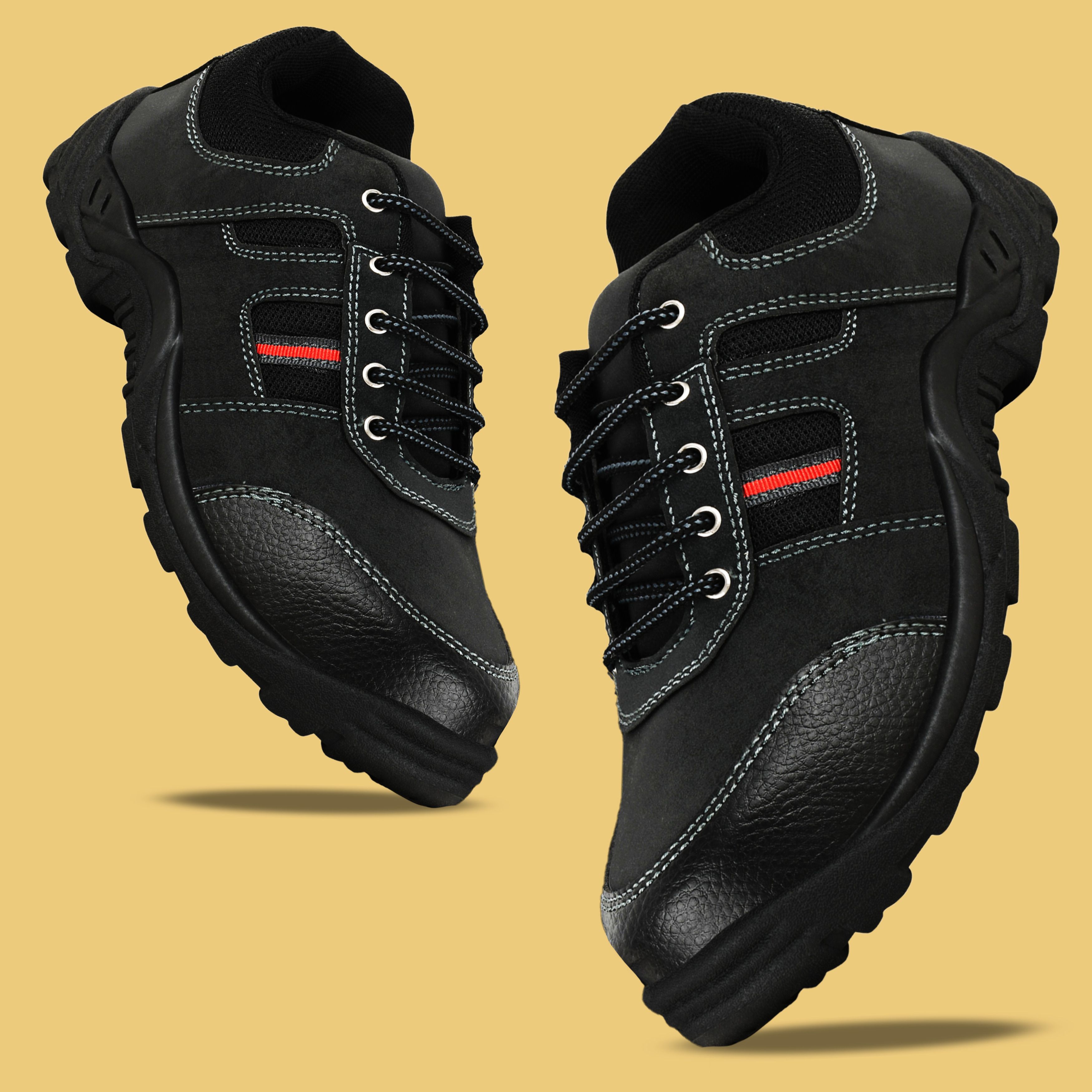 elecant Industrial Safety Shoes with Steel Toe Protection and PVC Sole For Men-picture-24