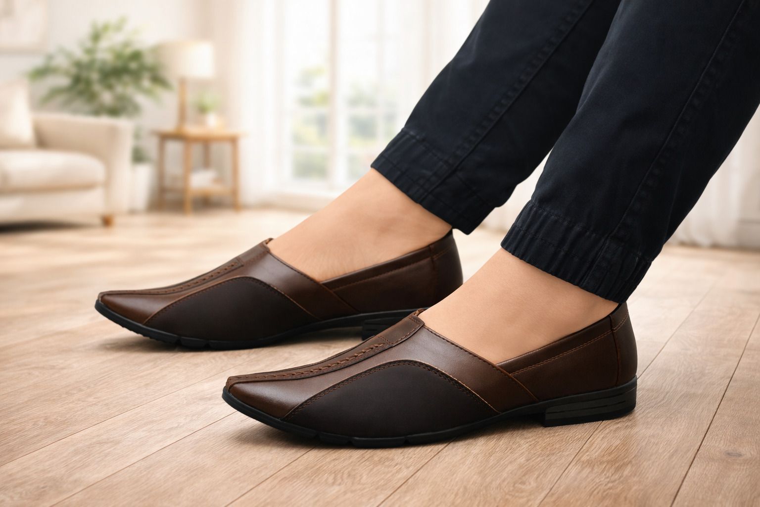 Ethnic and Wedding Stylish Casual Synthetic Leather Nagra,Mojaris, Jutis For Men-image-24